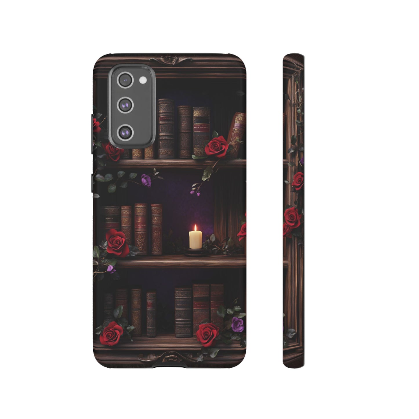 Vintage Books Phone Case - Goth Dark Academia Library Phone Cases for iPhone 16 15 14 13 12 11, Samsung Galaxy & Google Pixel