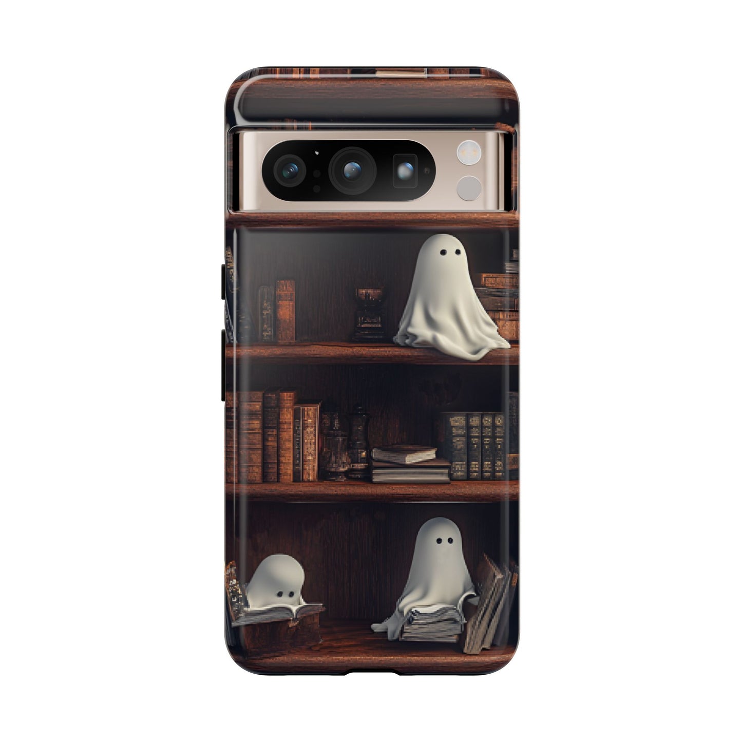 Bookish Ghost Phone Case for iPhone 16 15 14 13 12 11, Samsung Galaxy & Google Pixel