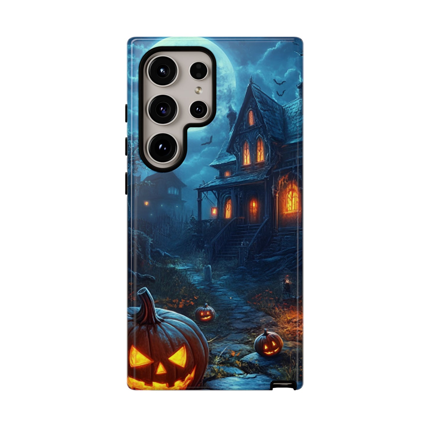 Halloween Haunted  House Phone Case - Spooky & Scary Phone Cases - iPhone 16 15 14 13 12 11, Samsung Galaxy & Google Pixel Phone Covers