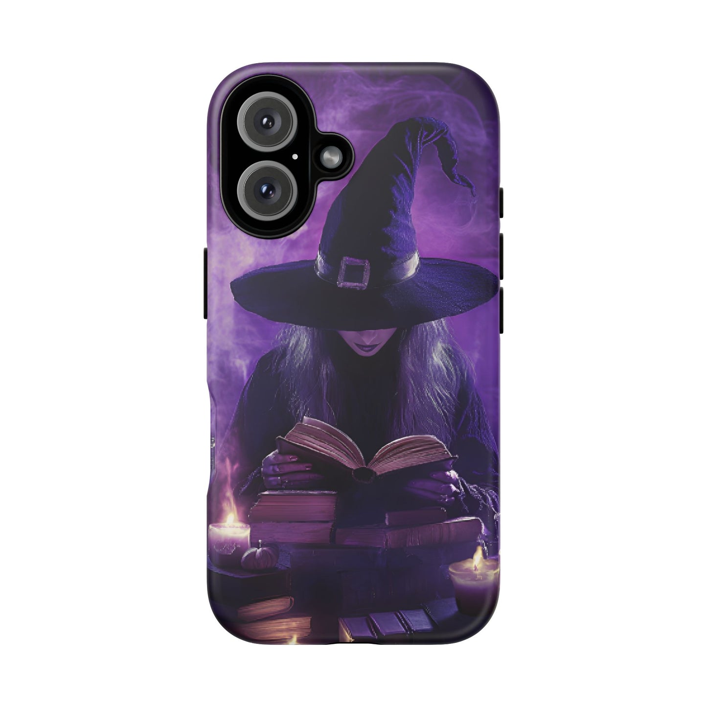 Witch Reading Book Phone Case - Witchy  Halloween Phone Cases - iPhone 16 15 14 13 12 11, Samsung Galaxy & Google Pixel Phone Covers