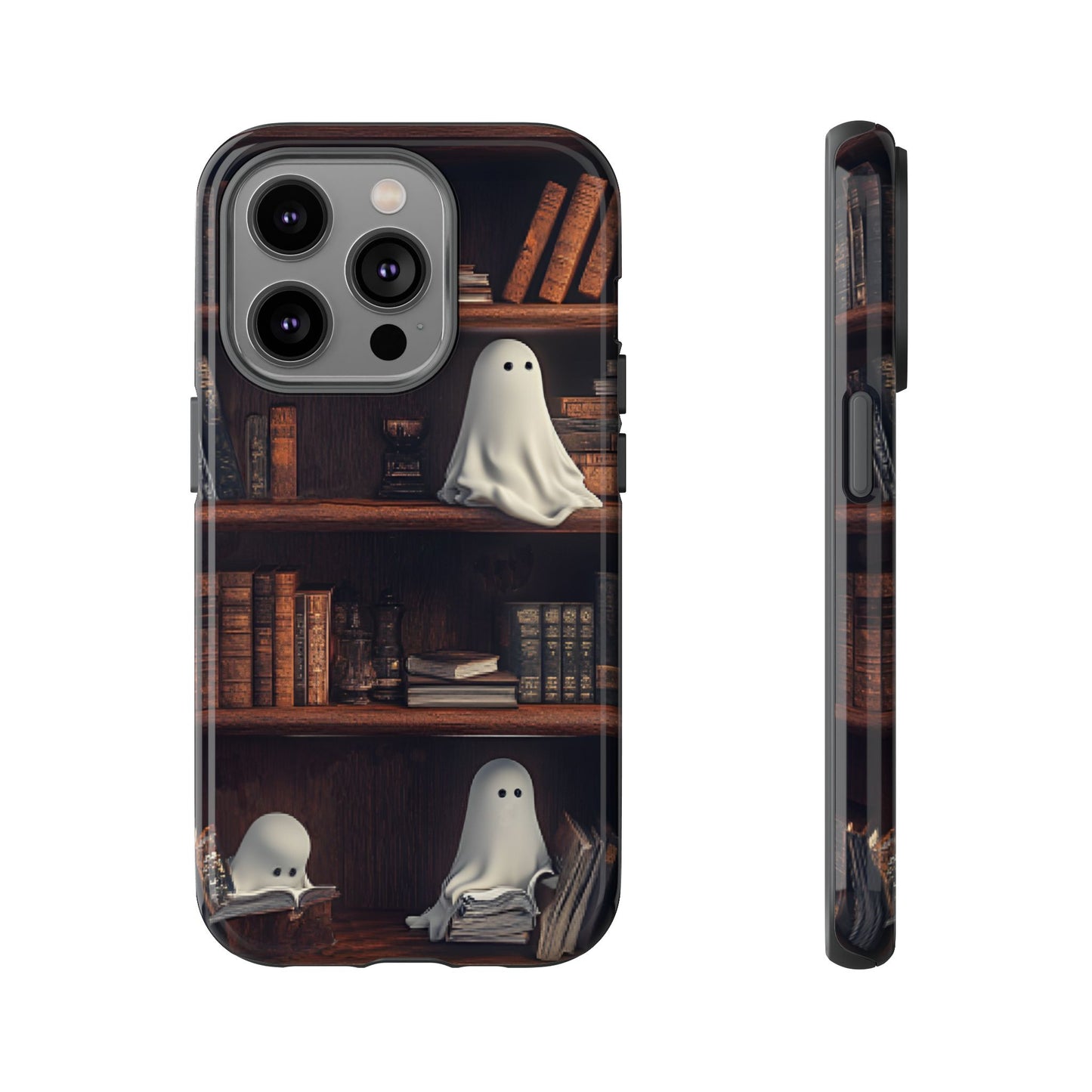 Bookish Ghost Phone Case for iPhone 16 15 14 13 12 11, Samsung Galaxy & Google Pixel