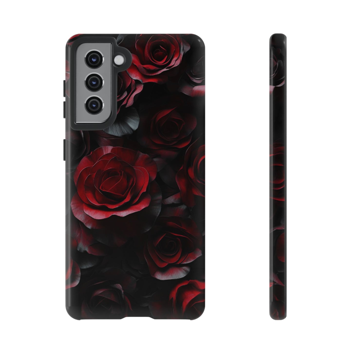 Dark Rose Flower Phone Case - Gothic Floral Phone Cases - iPhone 16 15 14 13 12 11, Samsung Galaxy & Google Pixel Phone Covers