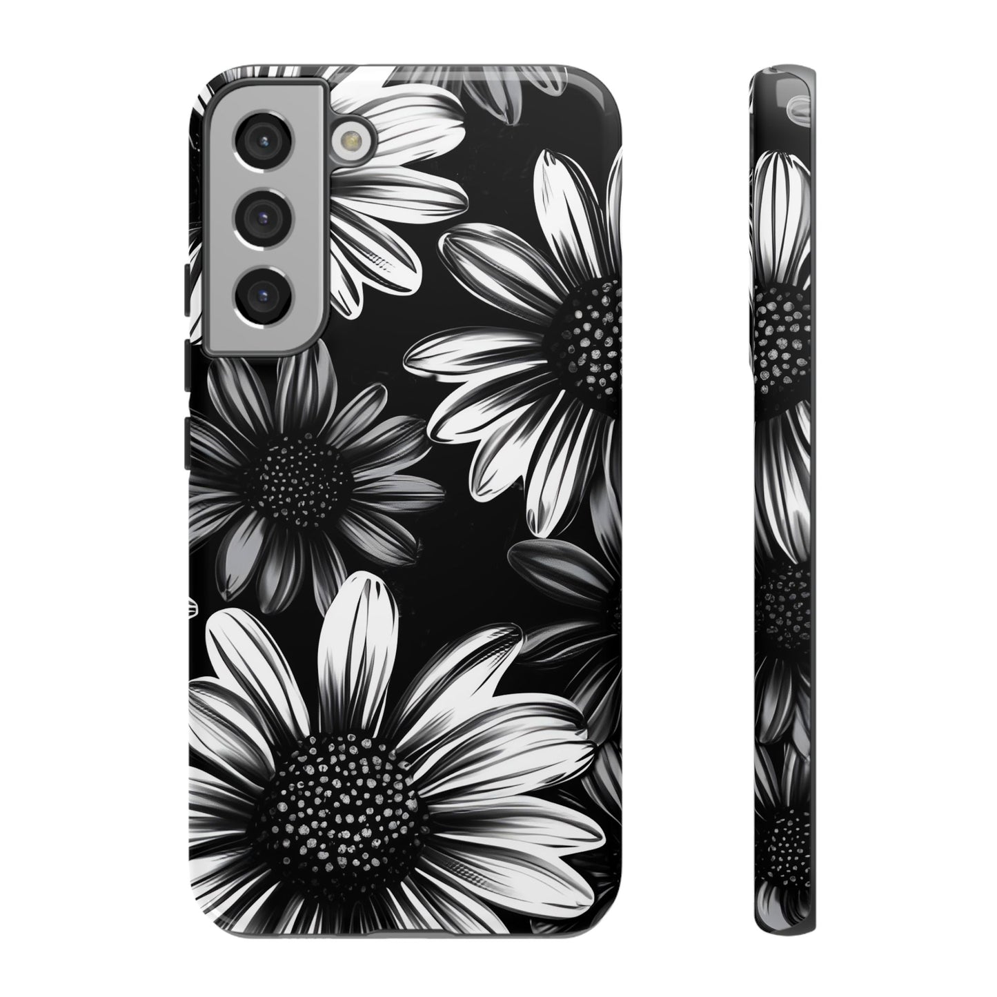 Daisy Phone Case - Dark Gothic Flower Phone Cases for iPhone 16 15 14 13 12 11, Samsung Galaxy & Google Pixel