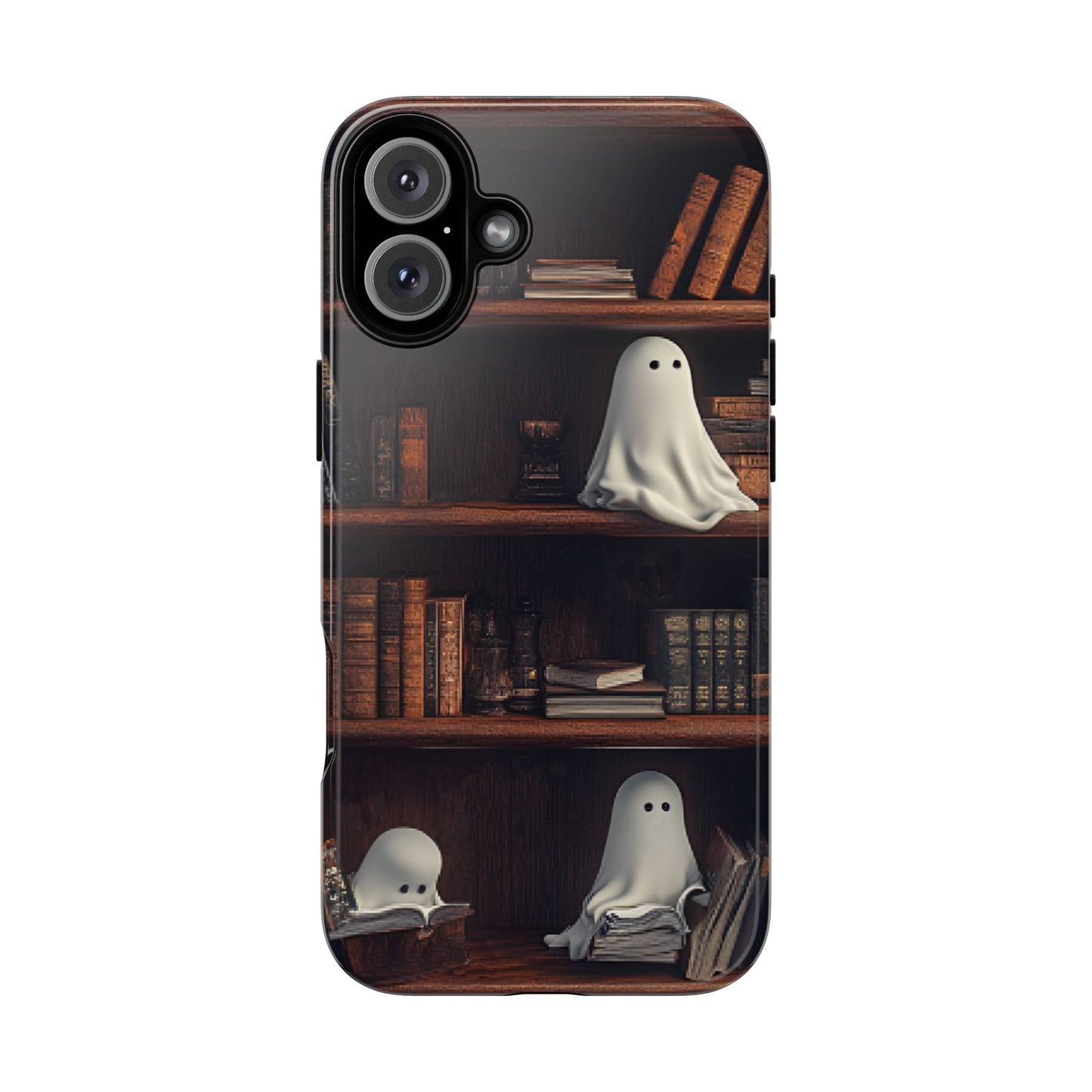 Bookish Ghost Phone Case for iPhone 16 15 14 13 12 11, Samsung Galaxy & Google Pixel