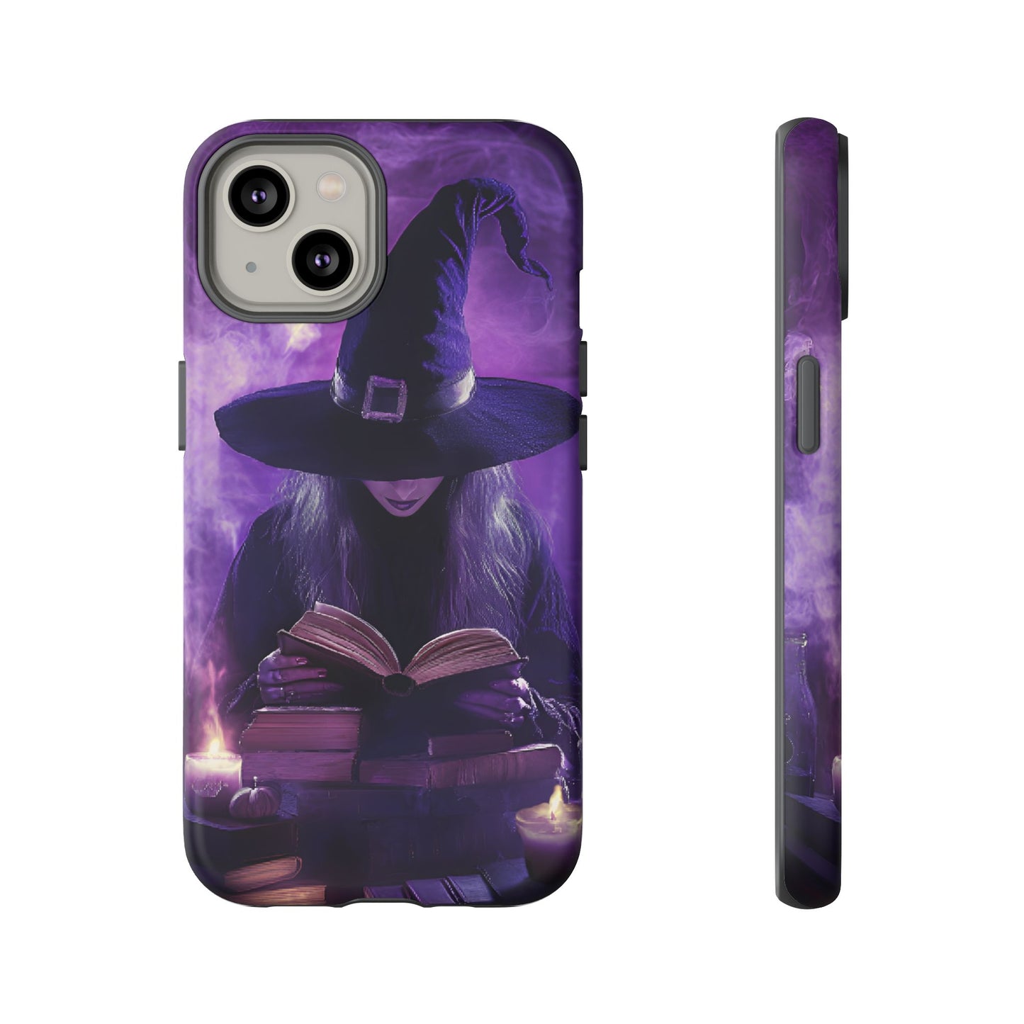 Witch Reading Book Phone Case - Witchy  Halloween Phone Cases for iPhone 16 15 14 13 12 11, Samsung Galaxy & Google Pixel