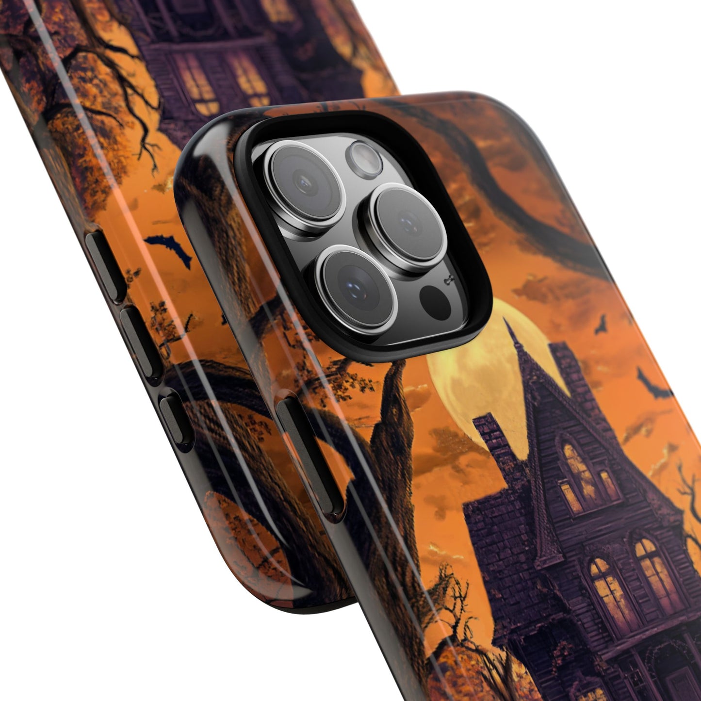 Halloween Haunted Mansion and Ghost Phone Case - Spooky Season Phone Cases - iPhone 16 15 14 13 12 11, Samsung Galaxy & Google Pixel Phone Covers