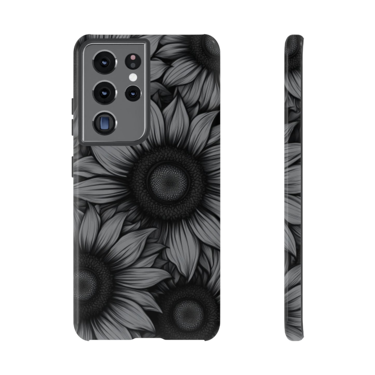 Sunflower Phone Case - Dark Gothic Floral Phone Cases - Phone 16 15 14 13 12 11, Samsung Galaxy & Google Pixel Phone Covers