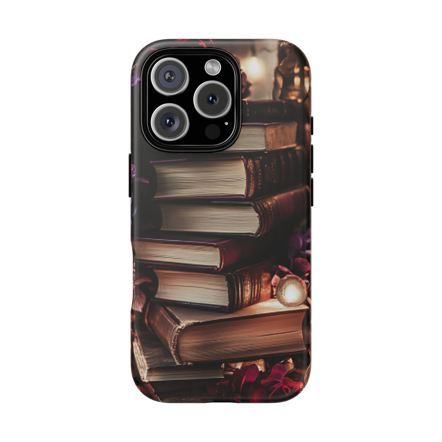 Book Lover Phone Case - Vintage Dark Academia Books - iPhone 16 15 14 13 12 11, Samsung Galaxy & Google Pixel Phone Covers