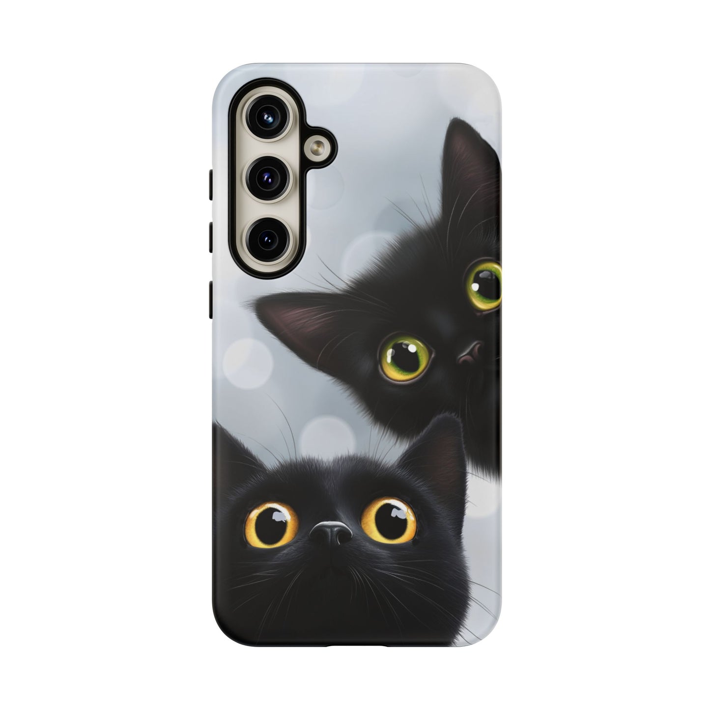 Cat Phone Case - Cute Black Cats Phone Cases - iPhone 16 15 14 13 12 11, Samsung Galaxy & Google Pixel Phone Covers