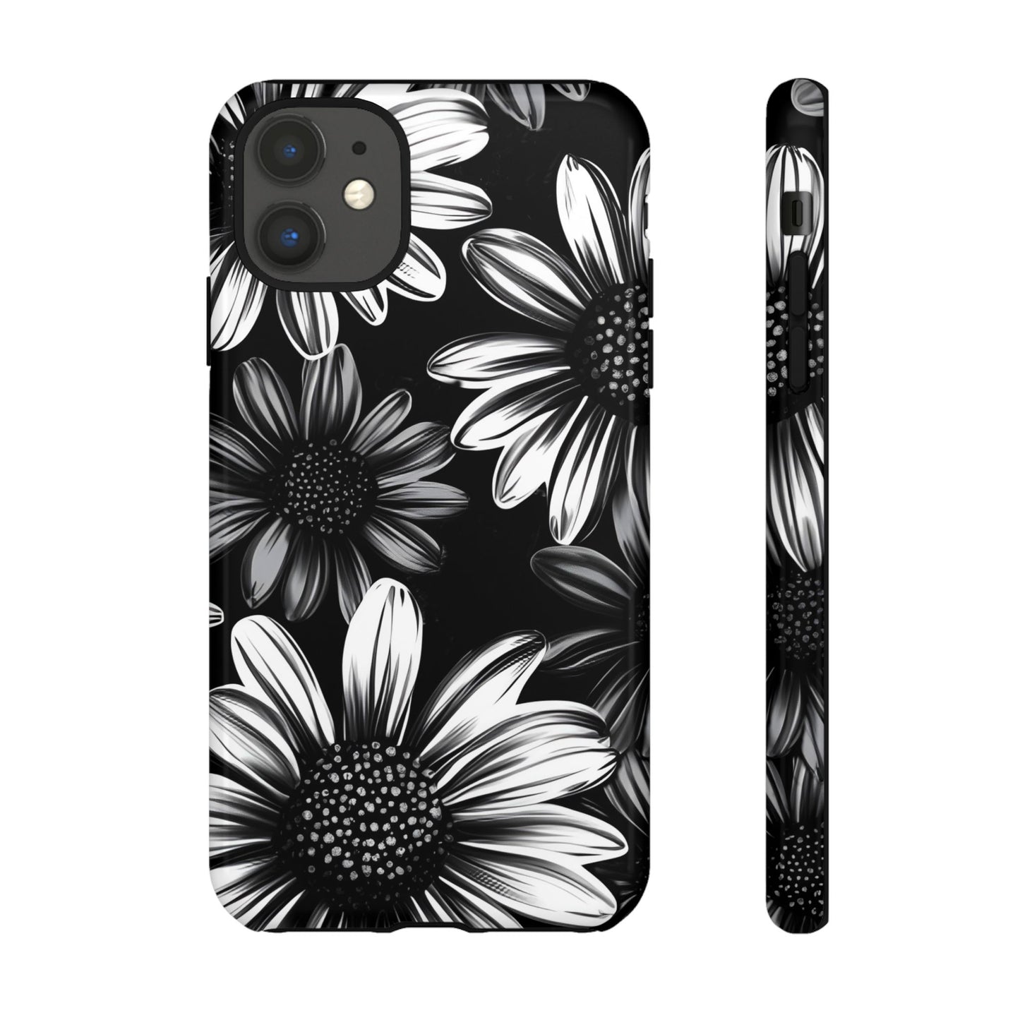 Daisy Phone Case - Dark Gothic Flower Phone Cases for iPhone 16 15 14 13 12 11, Samsung Galaxy & Google Pixel