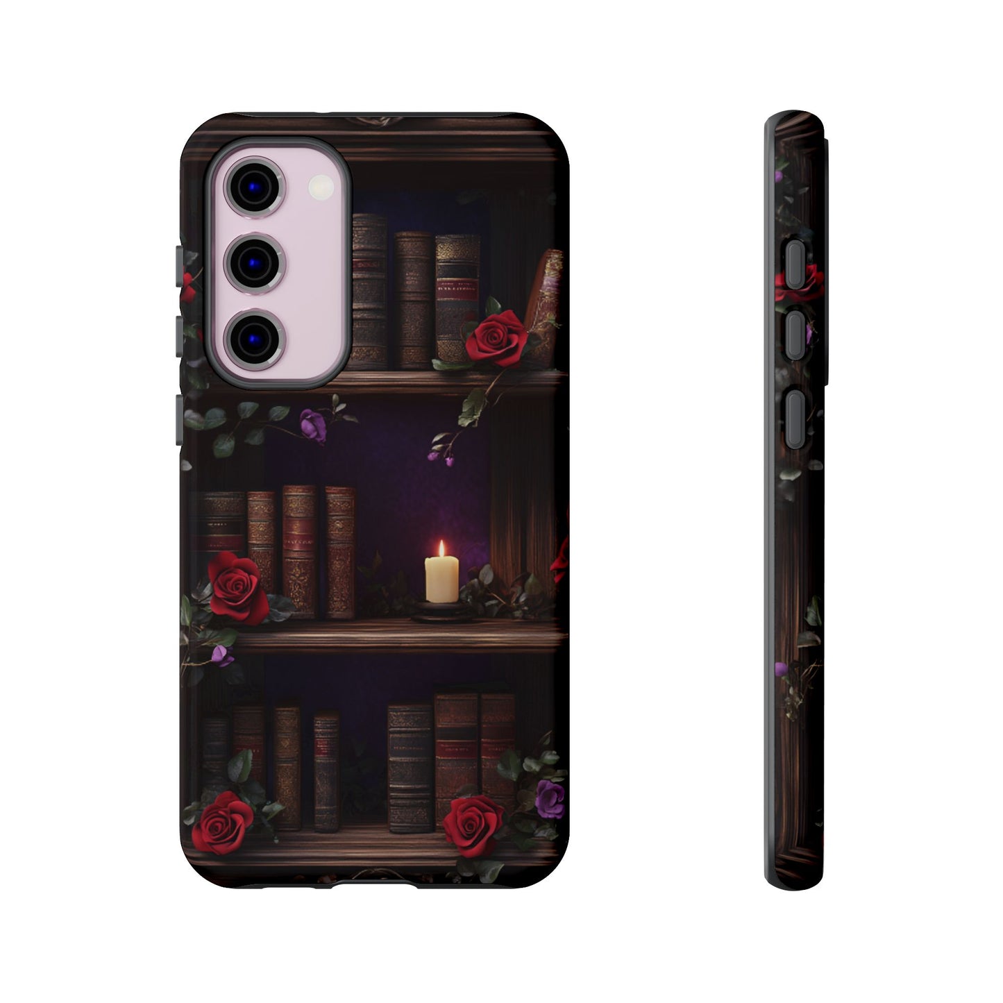 Vintage Books Phone Case - Goth Dark Academia Library Phone Cases for iPhone 16 15 14 13 12 11, Samsung Galaxy & Google Pixel