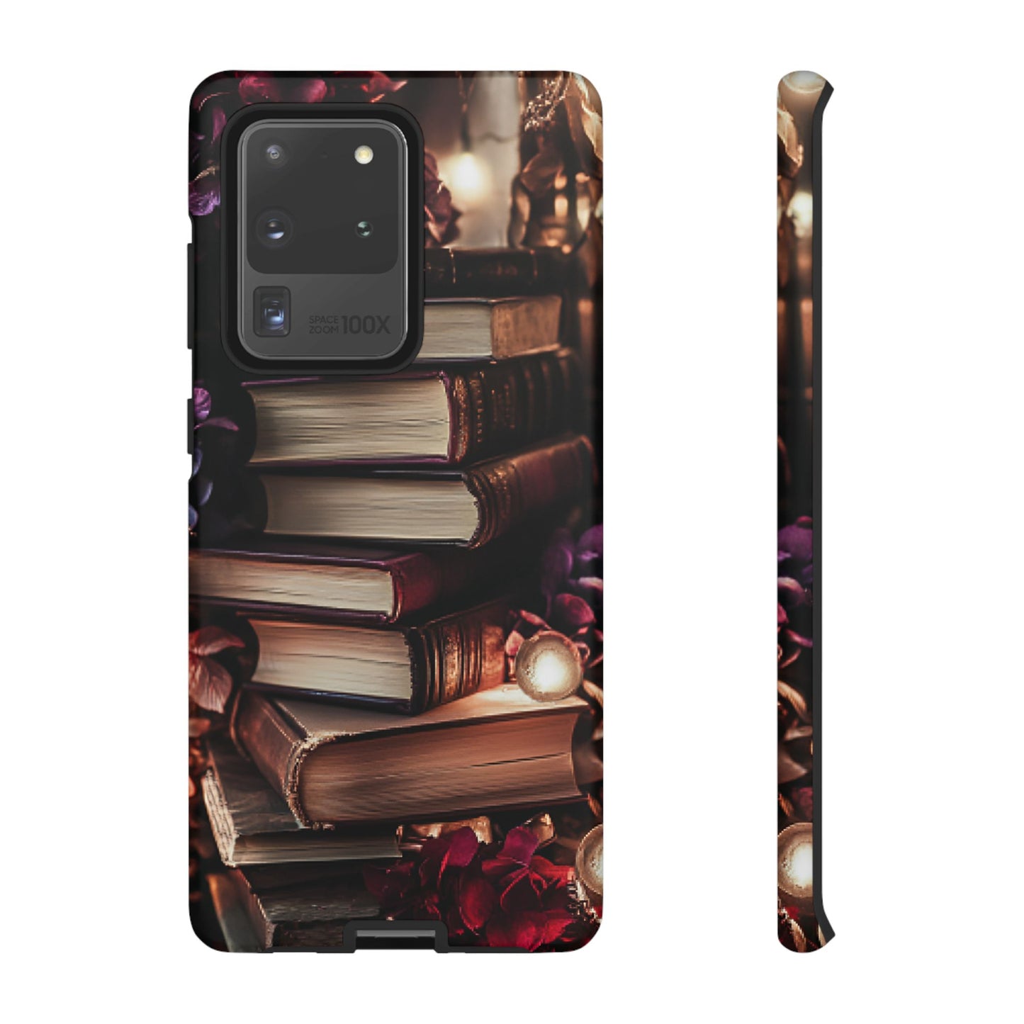 Book Lover Phone Case - Vintage Dark Academia Books - iPhone 16 15 14 13 12 11, Samsung Galaxy & Google Pixel Phone Covers