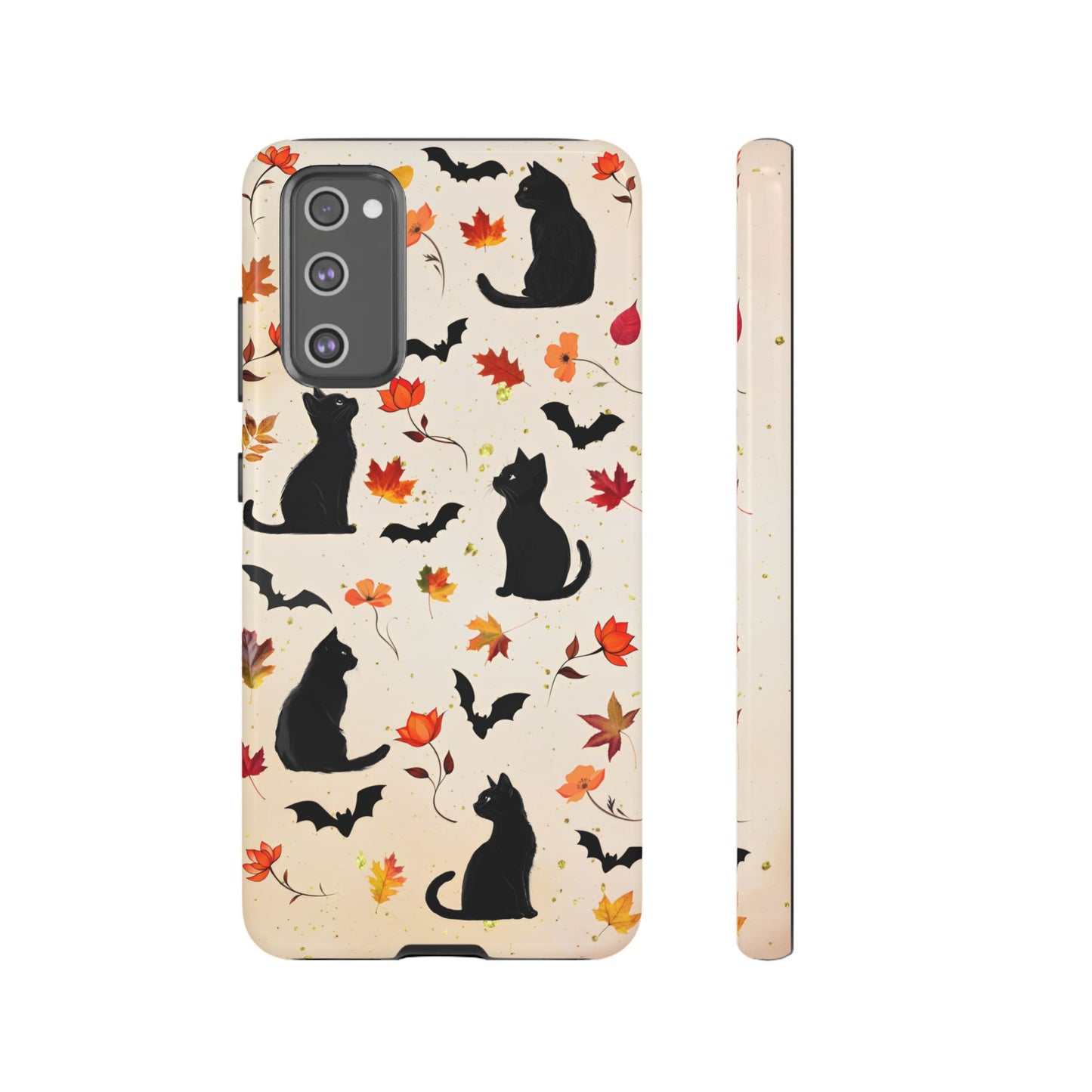 Cute Black Cats Halloween Phone Case - Aesthetic Fall Phone Cases for iPhone 16 15 14 13 12 11, Samsung Galaxy & Google Pixel