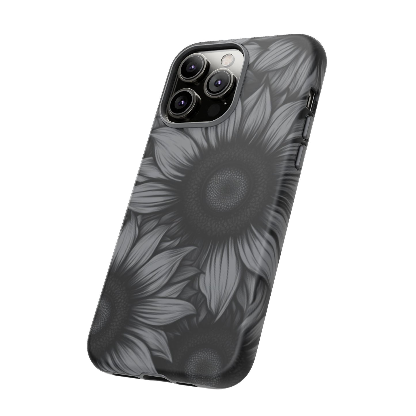 Sunflower Phone Case - Dark Gothic Floral Phone Cases - Phone 16 15 14 13 12 11, Samsung Galaxy & Google Pixel Phone Covers