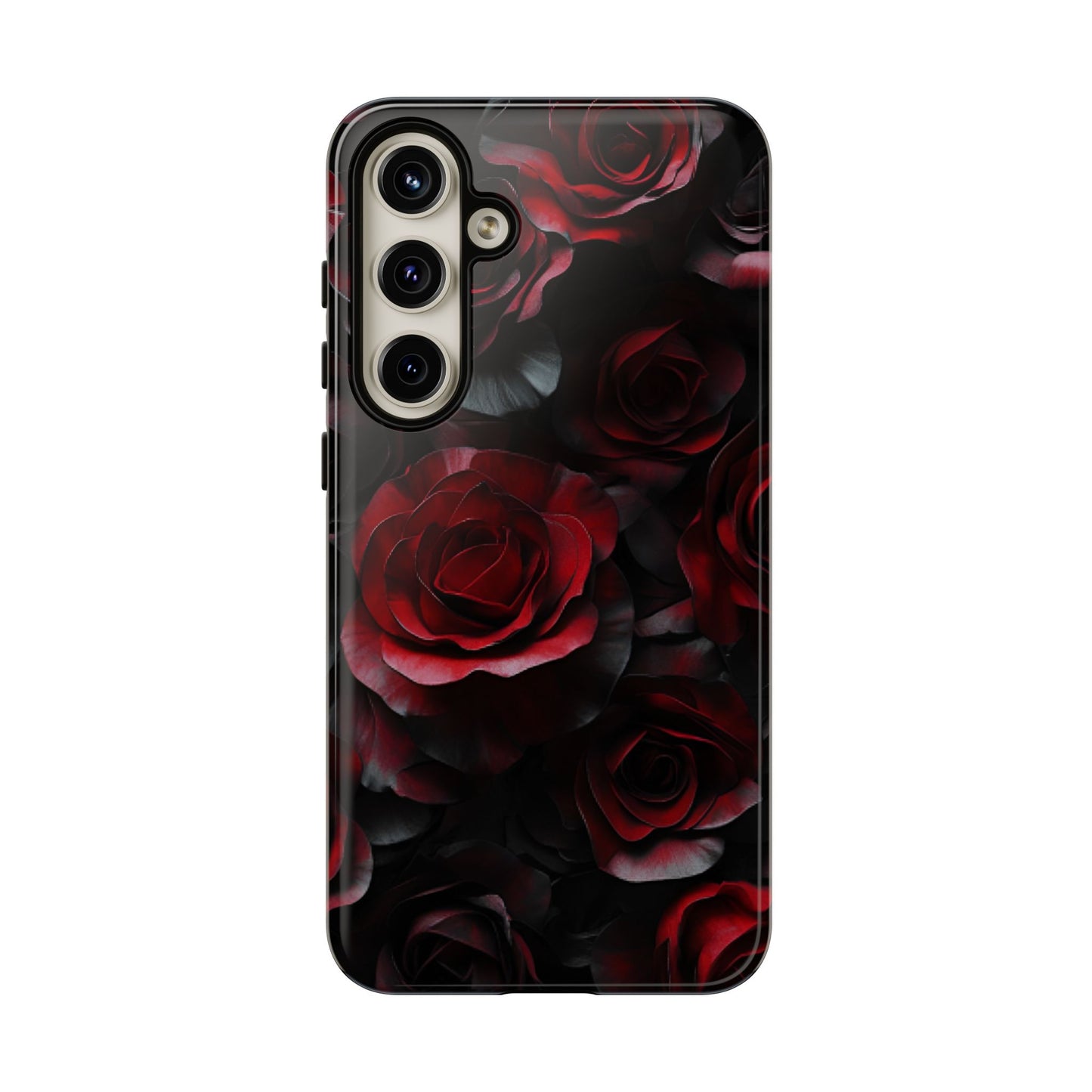 Dark Rose Flower Phone Case - Gothic Floral Phone Cases - iPhone 16 15 14 13 12 11, Samsung Galaxy & Google Pixel Phone Covers