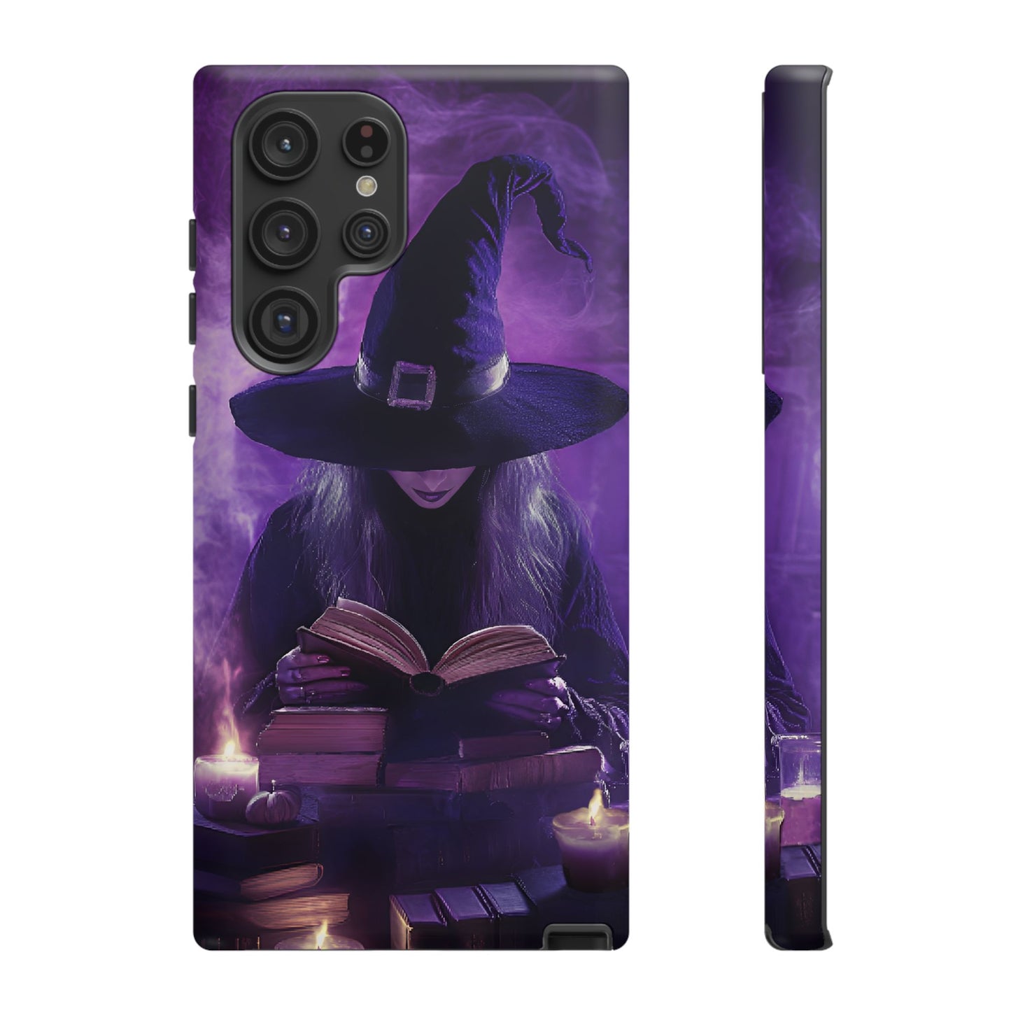 Witch Reading Book Phone Case - Witchy  Halloween Phone Cases for iPhone 16 15 14 13 12 11, Samsung Galaxy & Google Pixel