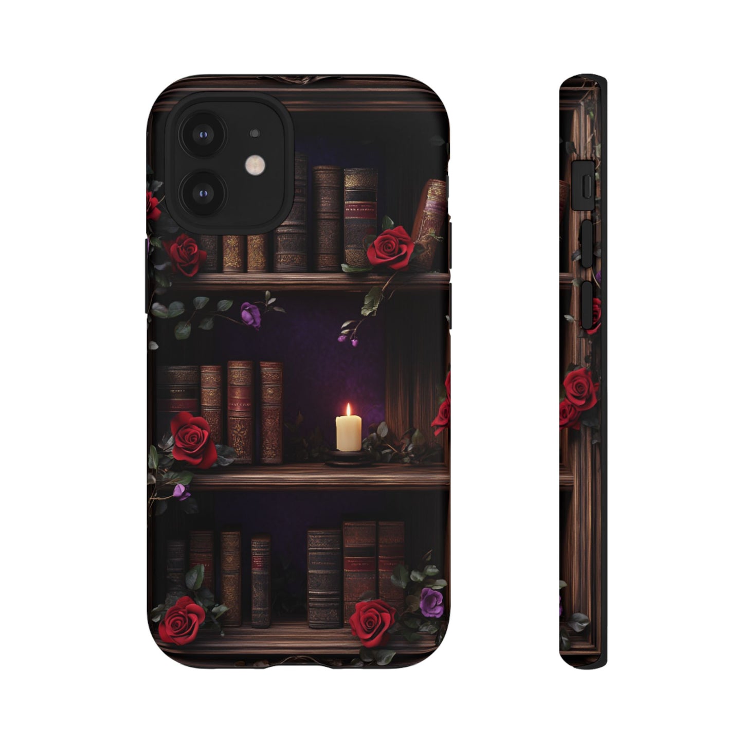 Vintage Books Phone Case - Goth Dark Academia Library Phone Cases for iPhone 16 15 14 13 12 11, Samsung Galaxy & Google Pixel