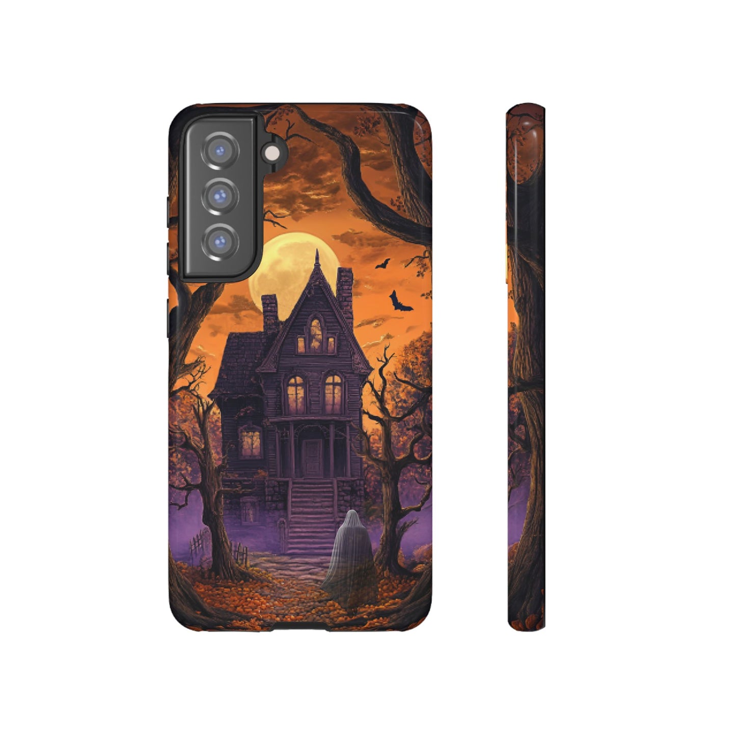 Halloween Haunted Mansion and Ghost Phone Case - Spooky Season Phone Cases - iPhone 16 15 14 13 12 11, Samsung Galaxy & Google Pixel Phone Covers