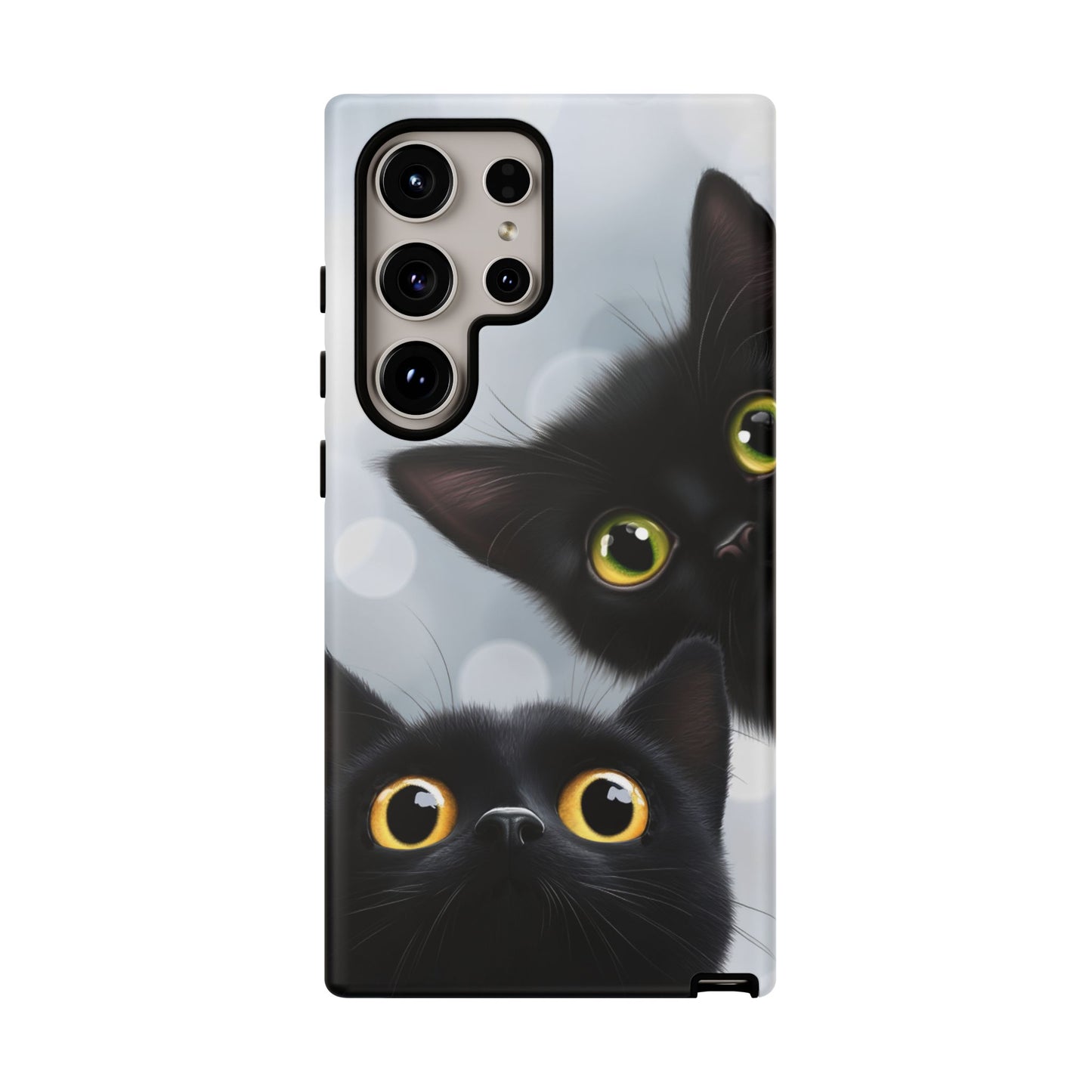 Cat Phone Case - Cute Black Cats Phone Cases for iPhone 16 15 14 13 12 11, Samsung Galaxy & Google Pixel