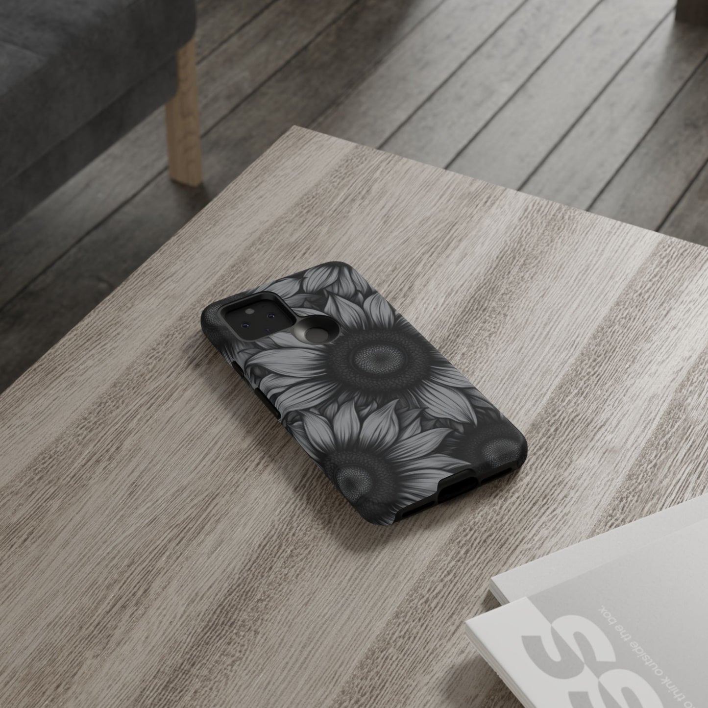 Sunflower Phone Case - Dark Gothic Floral Phone Cases for Phone 16 15 14 13 12 11, Samsung Galaxy & Google Pixel