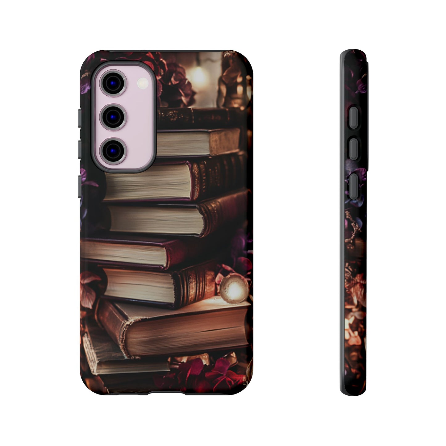 Book Lover Phone Case - Vintage Dark Academia Books - iPhone 16 15 14 13 12 11, Samsung Galaxy & Google Pixel Phone Covers