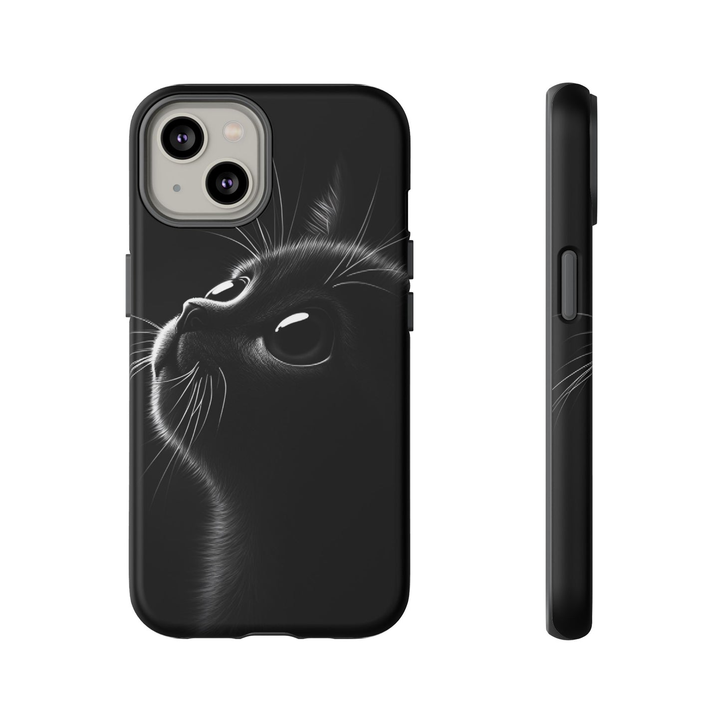 Cute Black Cat Phone Case - Cat Lover Phone Cases - iPhone 16 15 14 13 12 11, Samsung Galaxy & Google Pixel Phone Covers