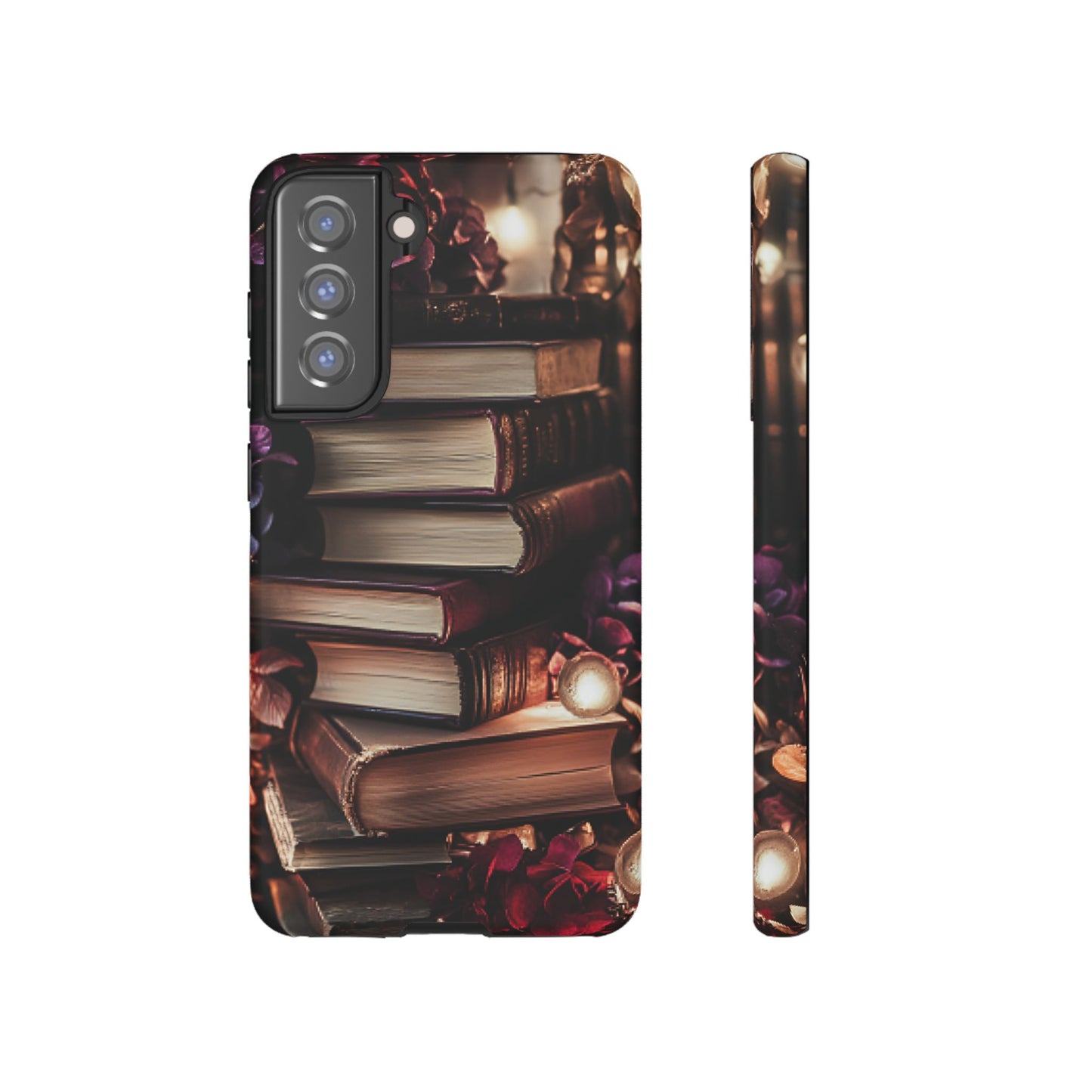 Book Lover Phone Case - Vintage Dark Academia Books - iPhone 16 15 14 13 12 11, Samsung Galaxy & Google Pixel Phone Covers