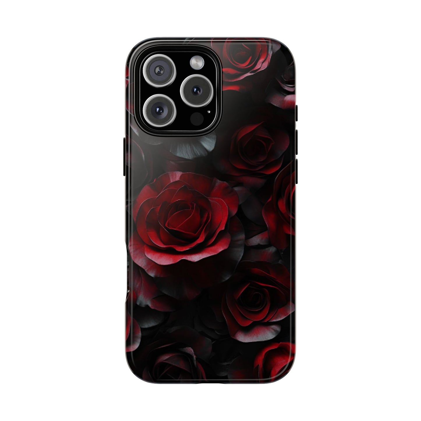 Dark Rose Flower Phone Case - Gothic Floral Phone Cases - iPhone 16 15 14 13 12 11, Samsung Galaxy & Google Pixel Phone Covers