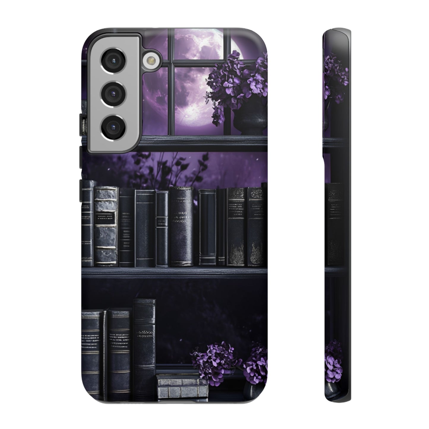 Dark Academia Bookshelf Phone Case - Literature and Book Lover Phone Cases for iPhone 16 15 14 13 12 11, Samsung Galaxy & Google Pixel