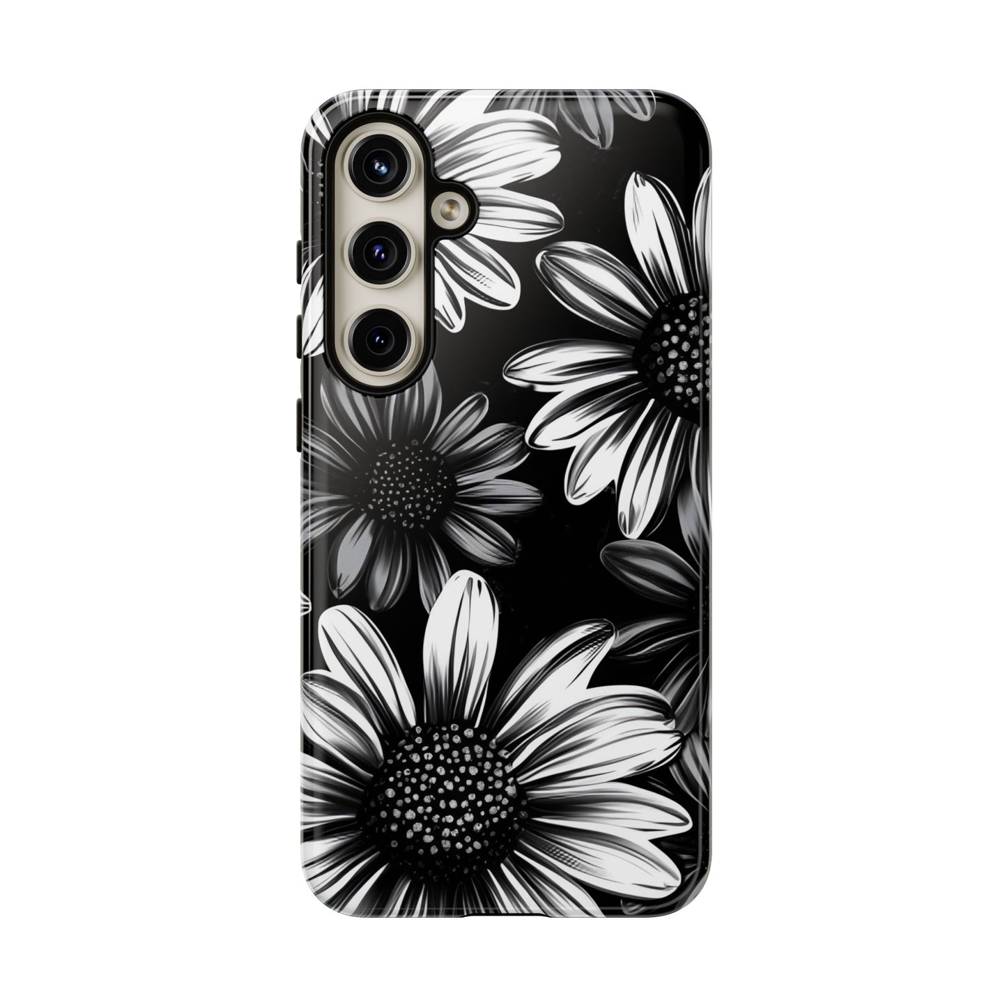 Daisy Phone Case - Dark Gothic Flower Phone Cases for iPhone 16 15 14 13 12 11, Samsung Galaxy & Google Pixel