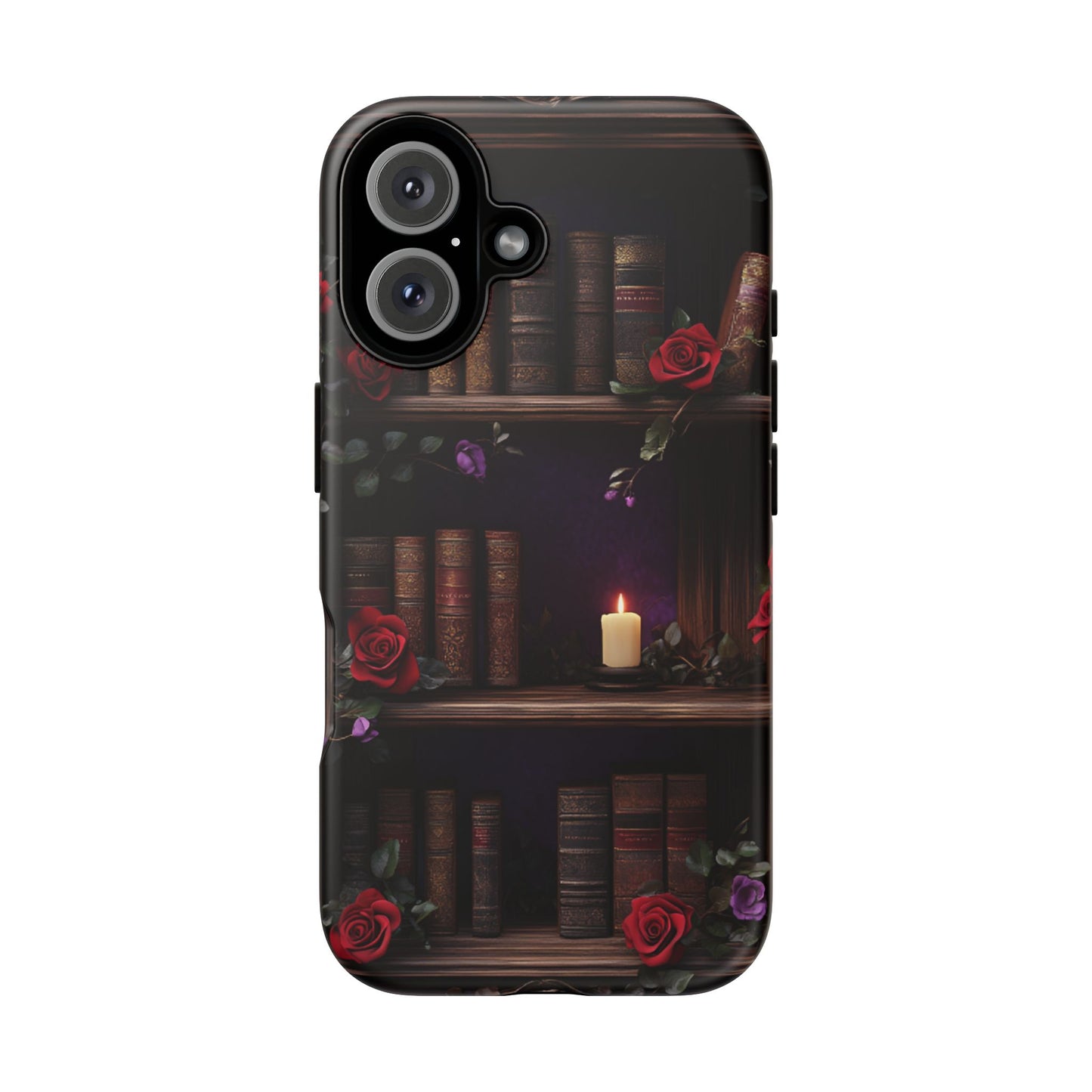 Vintage Books Phone Case - Goth Dark Academia Library Phone Cases for iPhone 16 15 14 13 12 11, Samsung Galaxy & Google Pixel