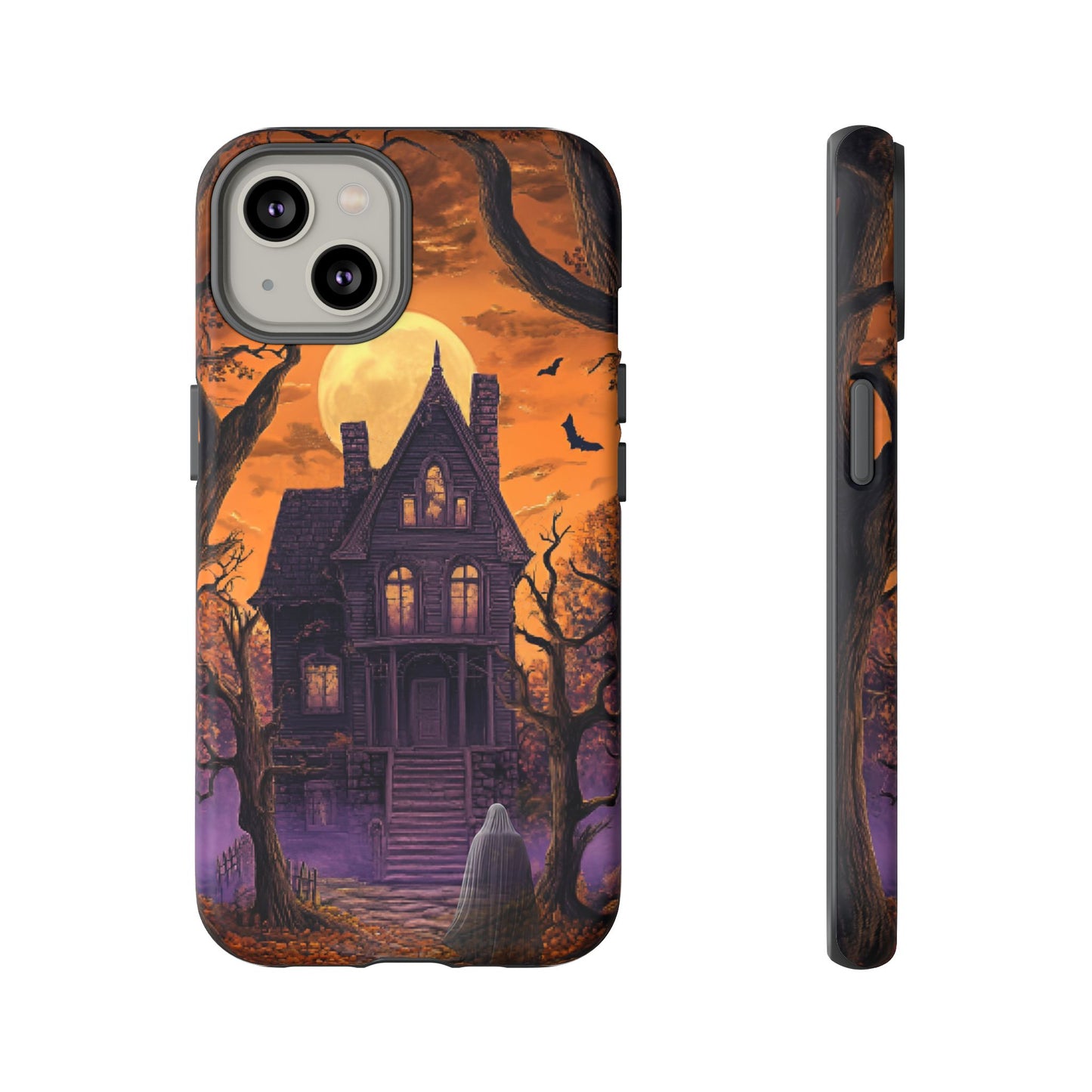 Halloween Haunted Mansion and Ghost Phone Case - Spooky Season Phone Cases - iPhone 16 15 14 13 12 11, Samsung Galaxy & Google Pixel Phone Covers