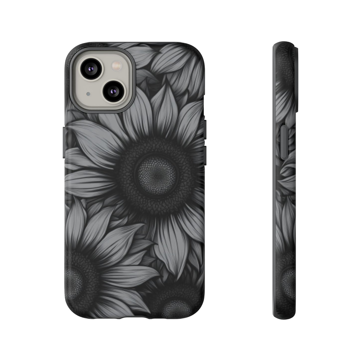 Sunflower Phone Case - Dark Gothic Floral Phone Cases - Phone 16 15 14 13 12 11, Samsung Galaxy & Google Pixel Phone Covers