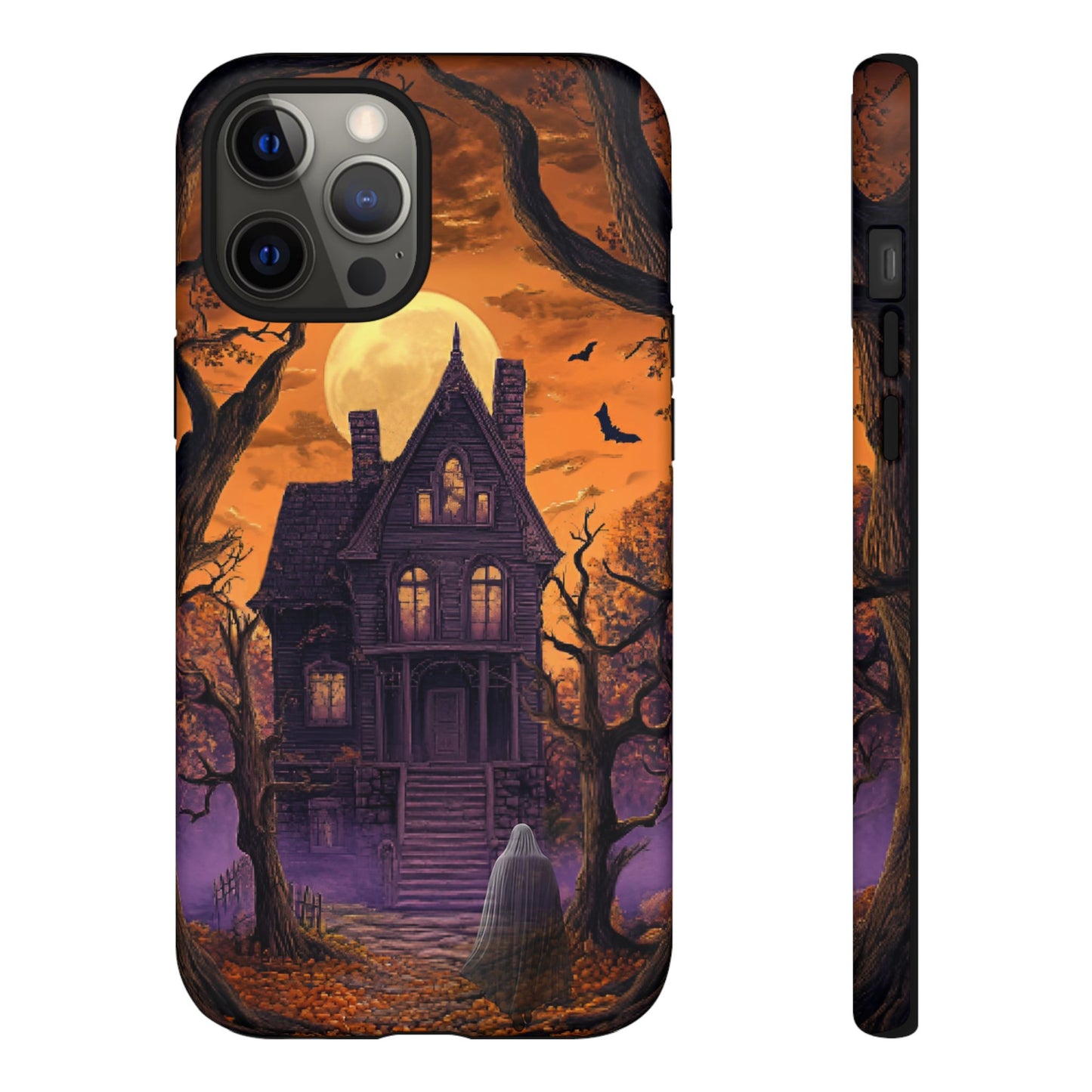 Halloween Haunted Mansion and Ghost Phone Case - Spooky Season Phone Cases - iPhone 16 15 14 13 12 11, Samsung Galaxy & Google Pixel Phone Covers