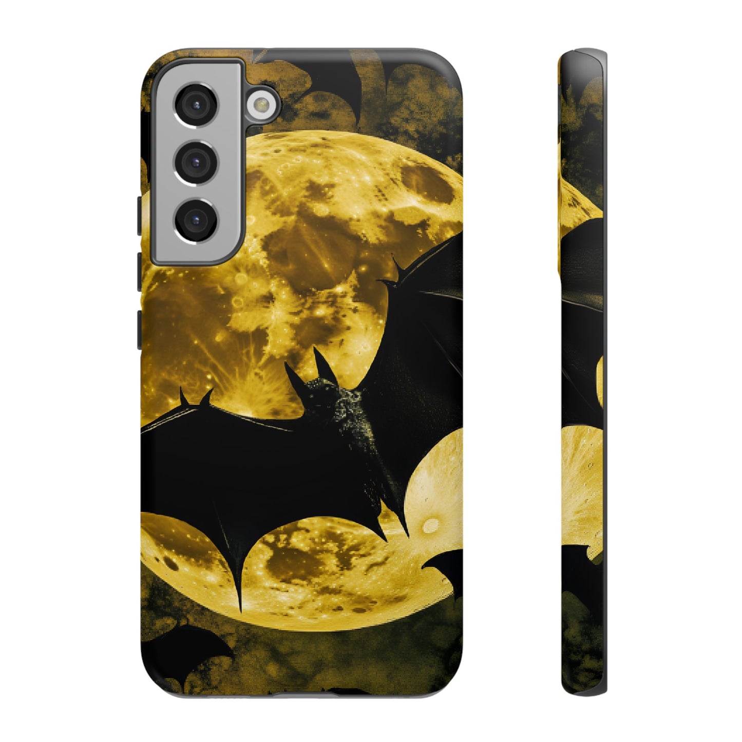 Gothic Bat and Moon Phone Case - Spooky Halloween Phone Cases for iPhone 16 15 14 13 12 11, Samsung Galaxy & Google Pixel