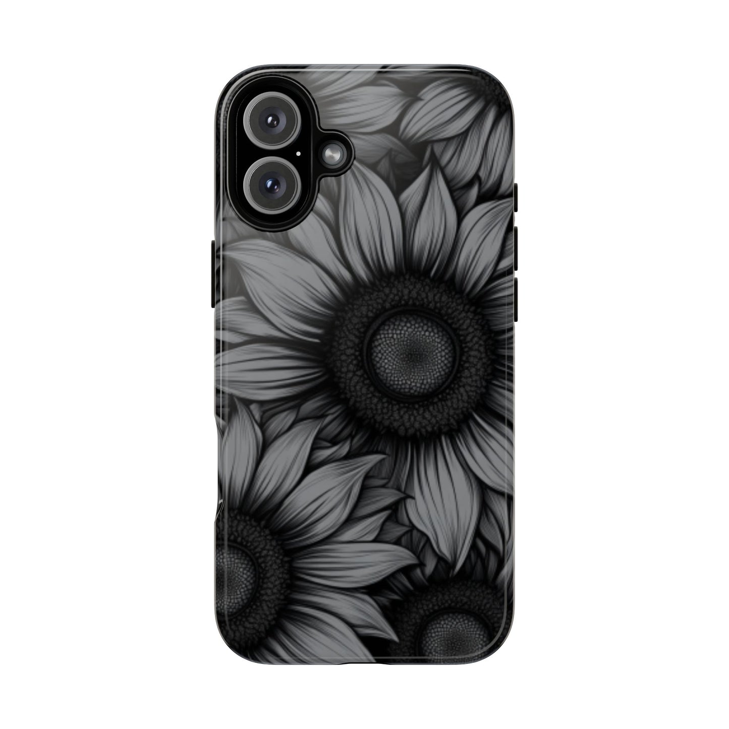 Sunflower Phone Case - Dark Gothic Floral Phone Cases - Phone 16 15 14 13 12 11, Samsung Galaxy & Google Pixel Phone Covers