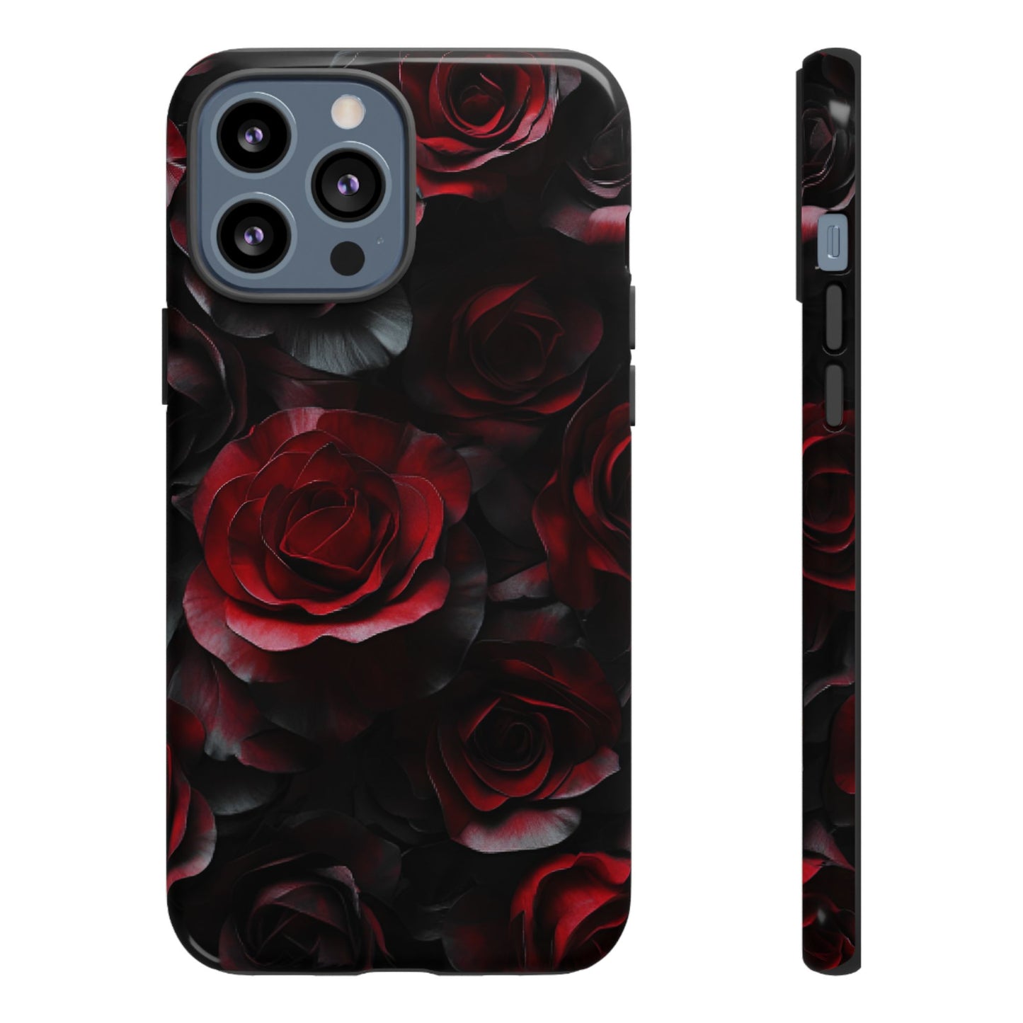 Dark Rose Flower Phone Case - Gothic Floral Phone Cases - iPhone 16 15 14 13 12 11, Samsung Galaxy & Google Pixel Phone Covers