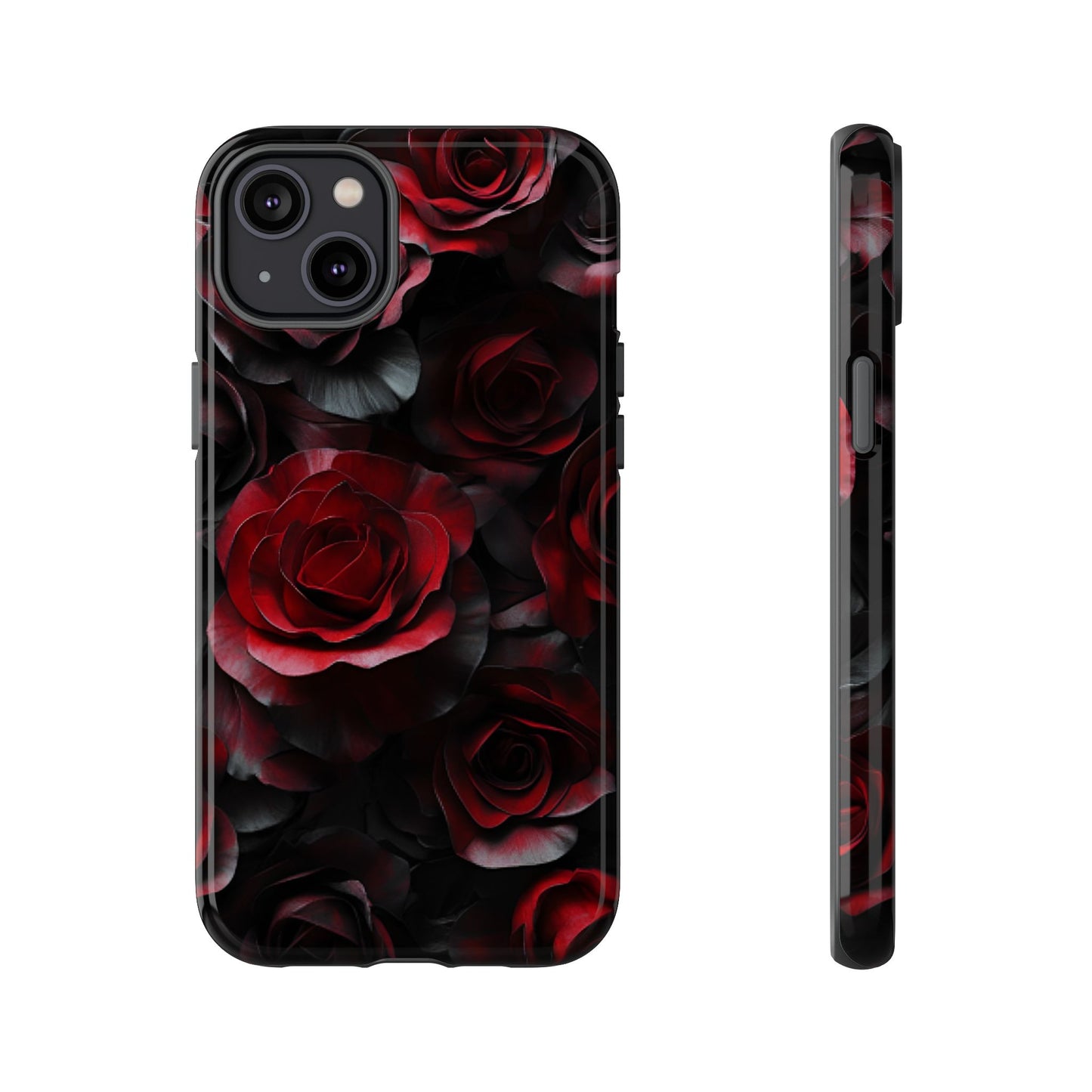 Dark Rose Flower Phone Case - Gothic Floral Phone Cases - iPhone 16 15 14 13 12 11, Samsung Galaxy & Google Pixel Phone Covers