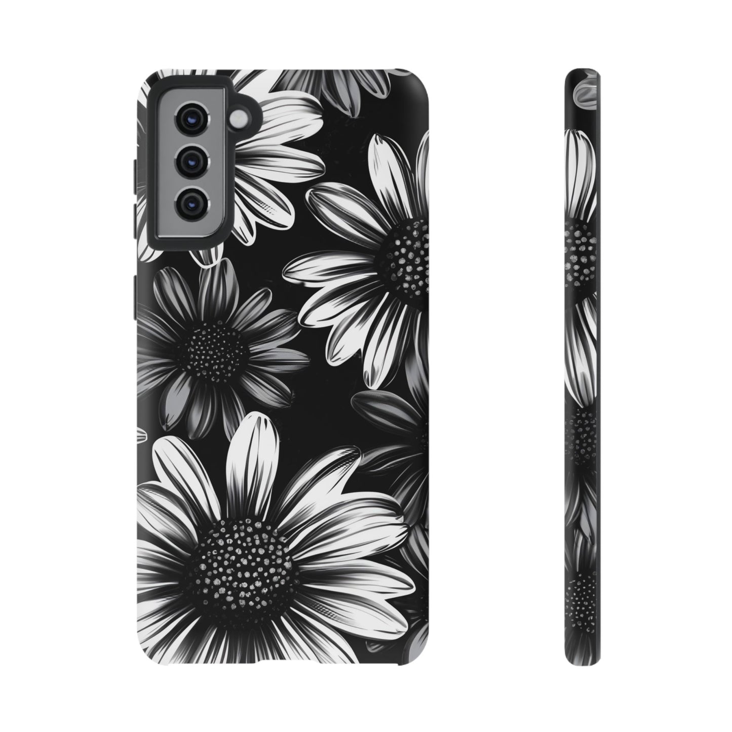 Daisy Phone Case - Dark Gothic Flower Phone Cases for iPhone 16 15 14 13 12 11, Samsung Galaxy & Google Pixel