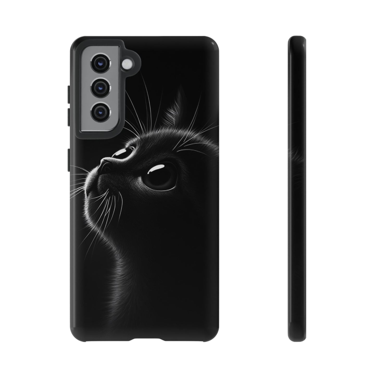 Cute Black Cat Phone Case - Cat Lover Phone Cases for iPhone 16 15 14 13 12 11, Samsung Galaxy & Google Pixel