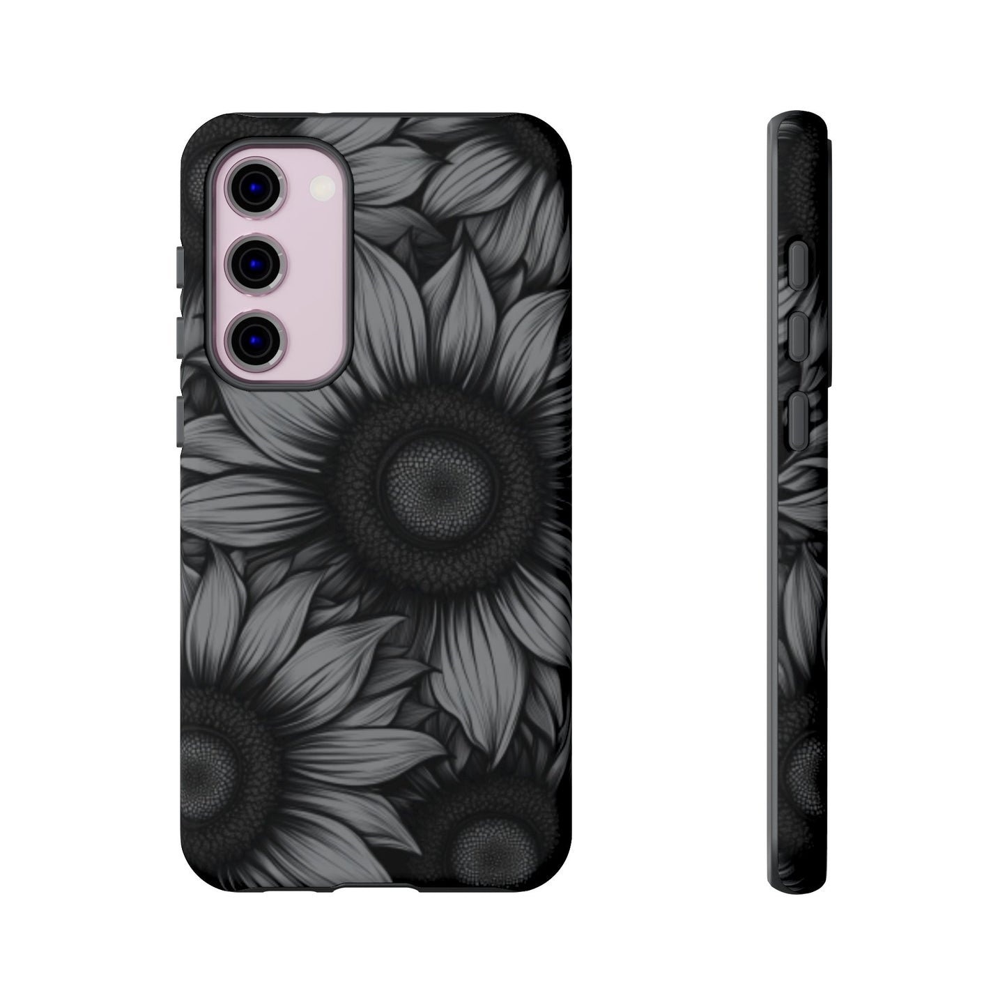 Sunflower Phone Case - Dark Gothic Floral Phone Cases for Phone 16 15 14 13 12 11, Samsung Galaxy & Google Pixel