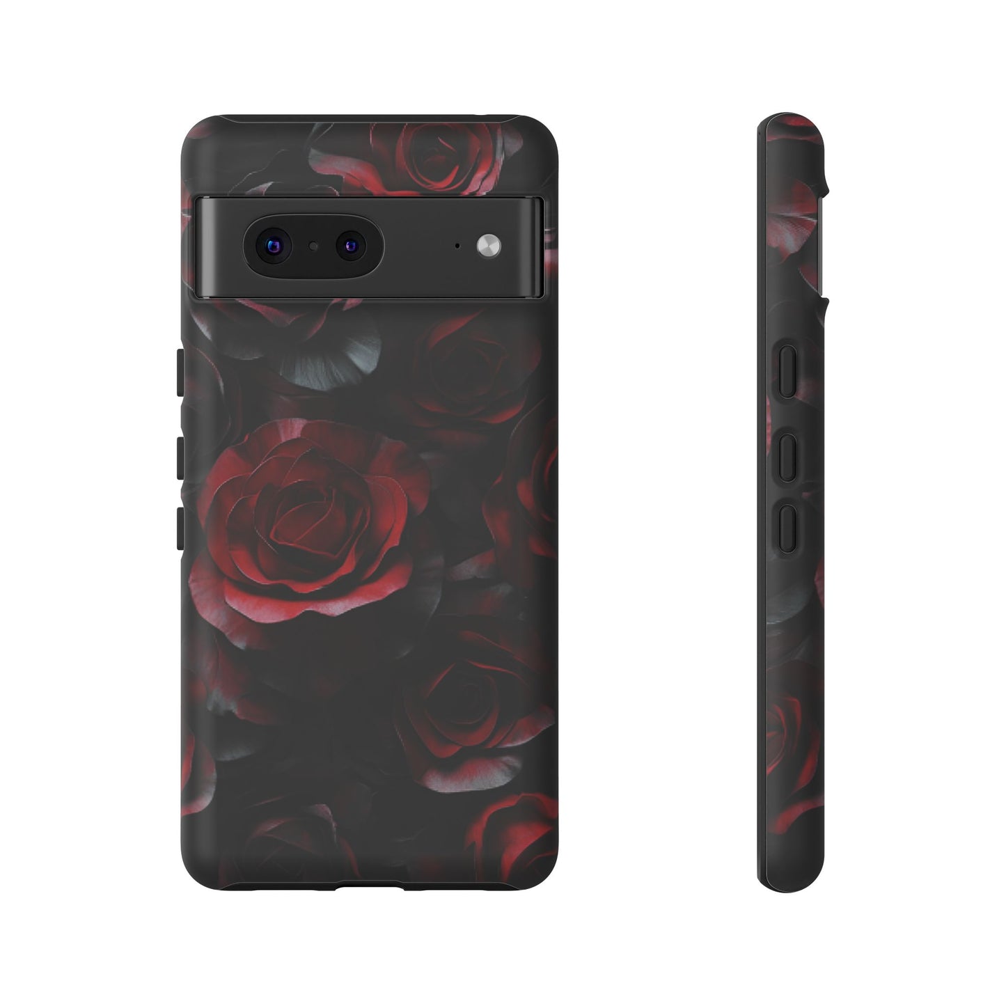 Dark Rose Flower Phone Case - Gothic Floral Phone Cases for iPhone 16 15 14 13 12 11, Samsung Galaxy & Google Pixel