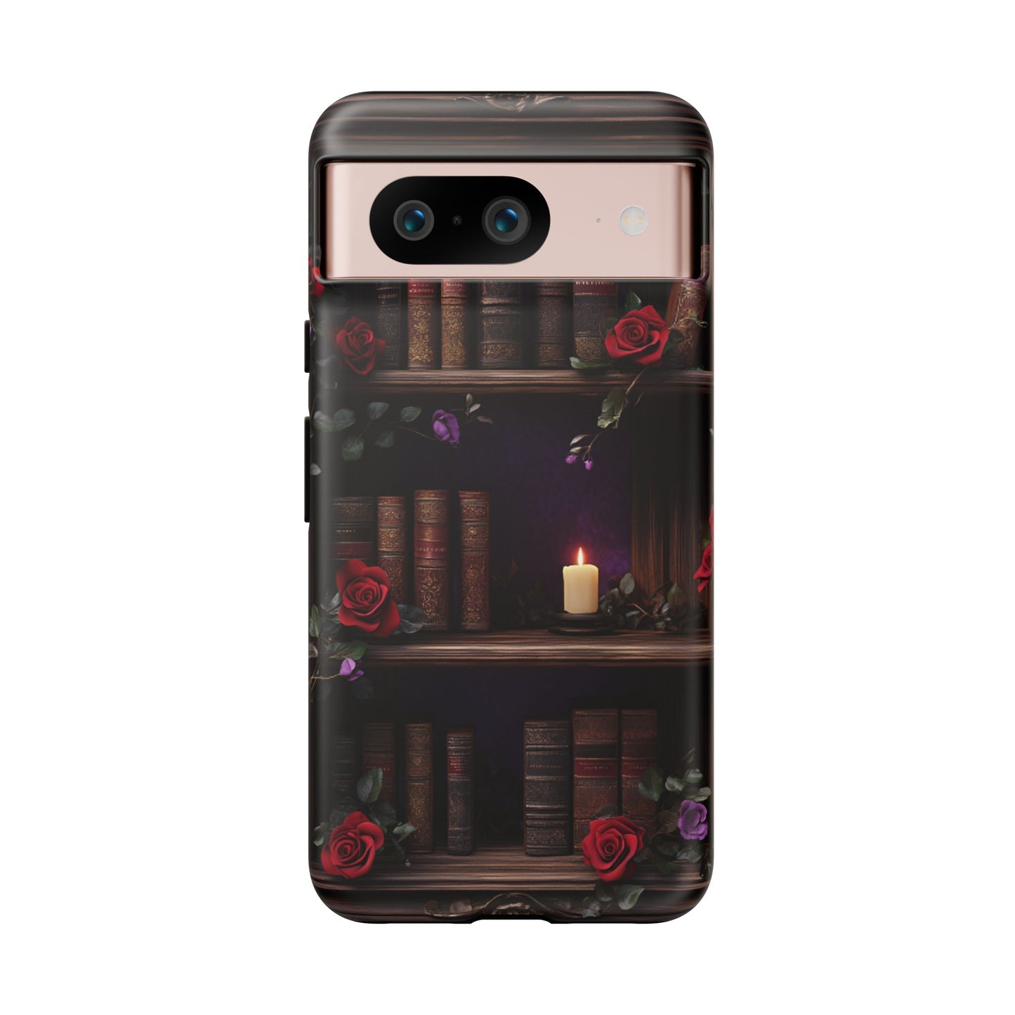 Vintage Books Phone Case - Goth Dark Academia Library Phone Cases for iPhone 16 15 14 13 12 11, Samsung Galaxy & Google Pixel