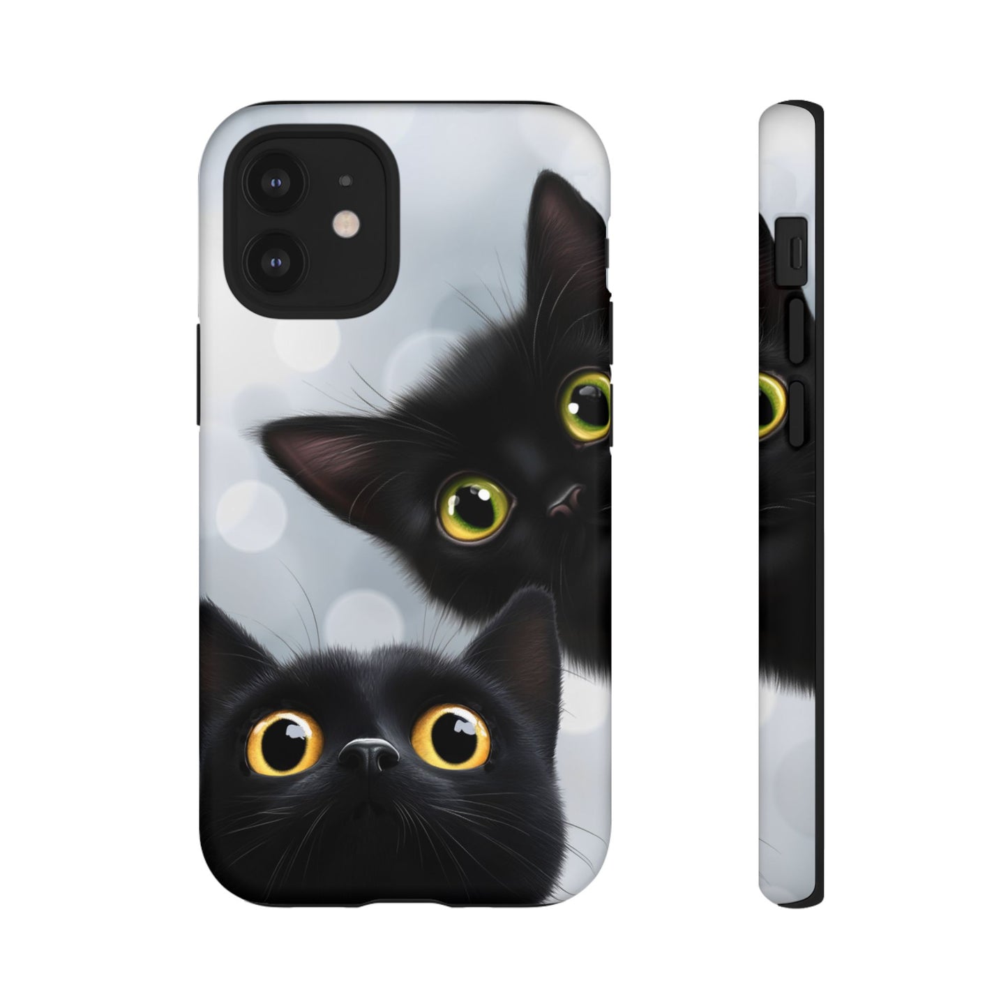 Cat Phone Case - Cute Black Cats Phone Cases for iPhone 16 15 14 13 12 11, Samsung Galaxy & Google Pixel