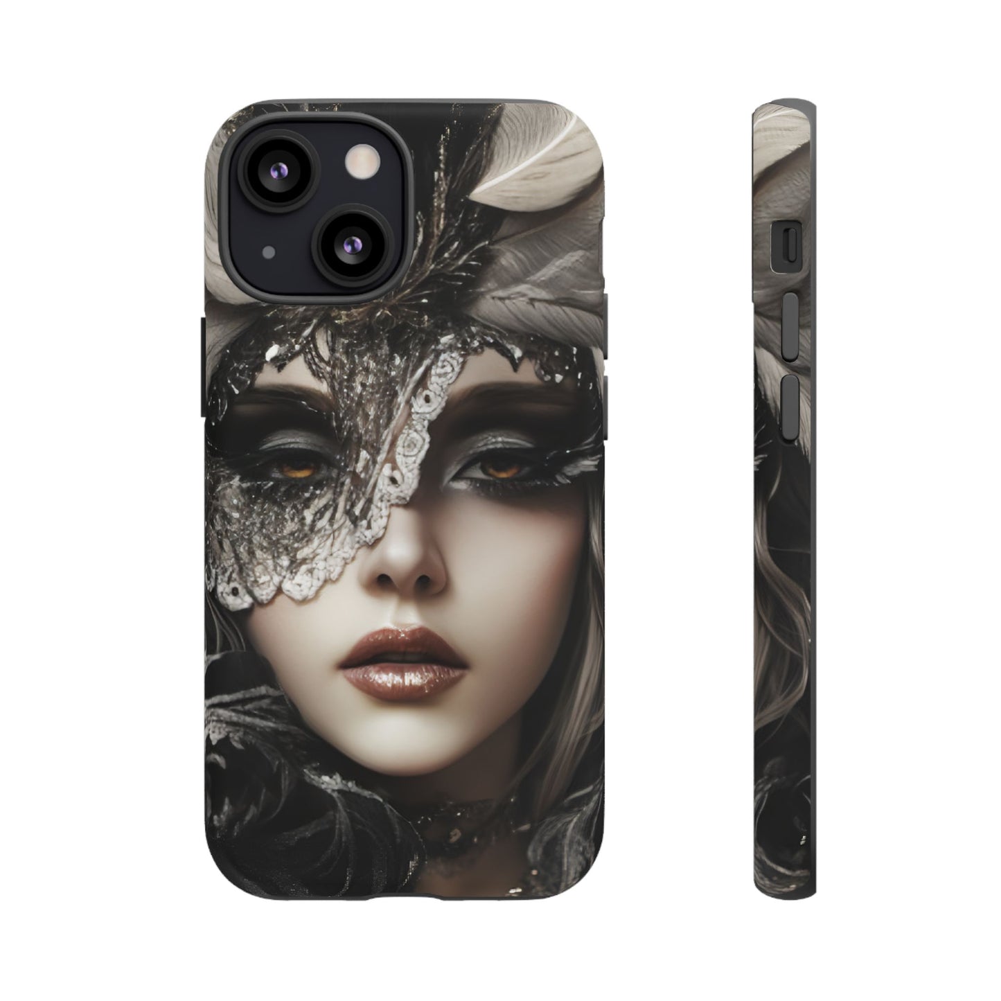 Goth Phone Case with Aesthetic Woman for iPhone 16 15 14 13 12 11, Samsung Galaxy & Google Pixel