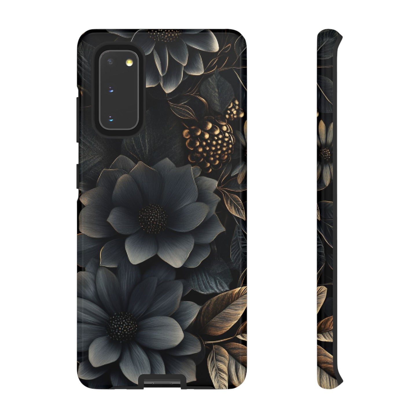 Dark Flower Phone Case - iPhone 16 15 14 13 12 11, Samsung Galaxy & Google Pixel Phone Covers