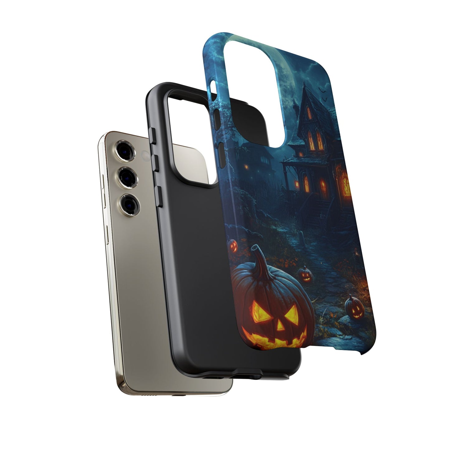 Halloween Haunted  House Phone Case - Spooky & Scary Phone Cases - iPhone 16 15 14 13 12 11, Samsung Galaxy & Google Pixel Phone Covers