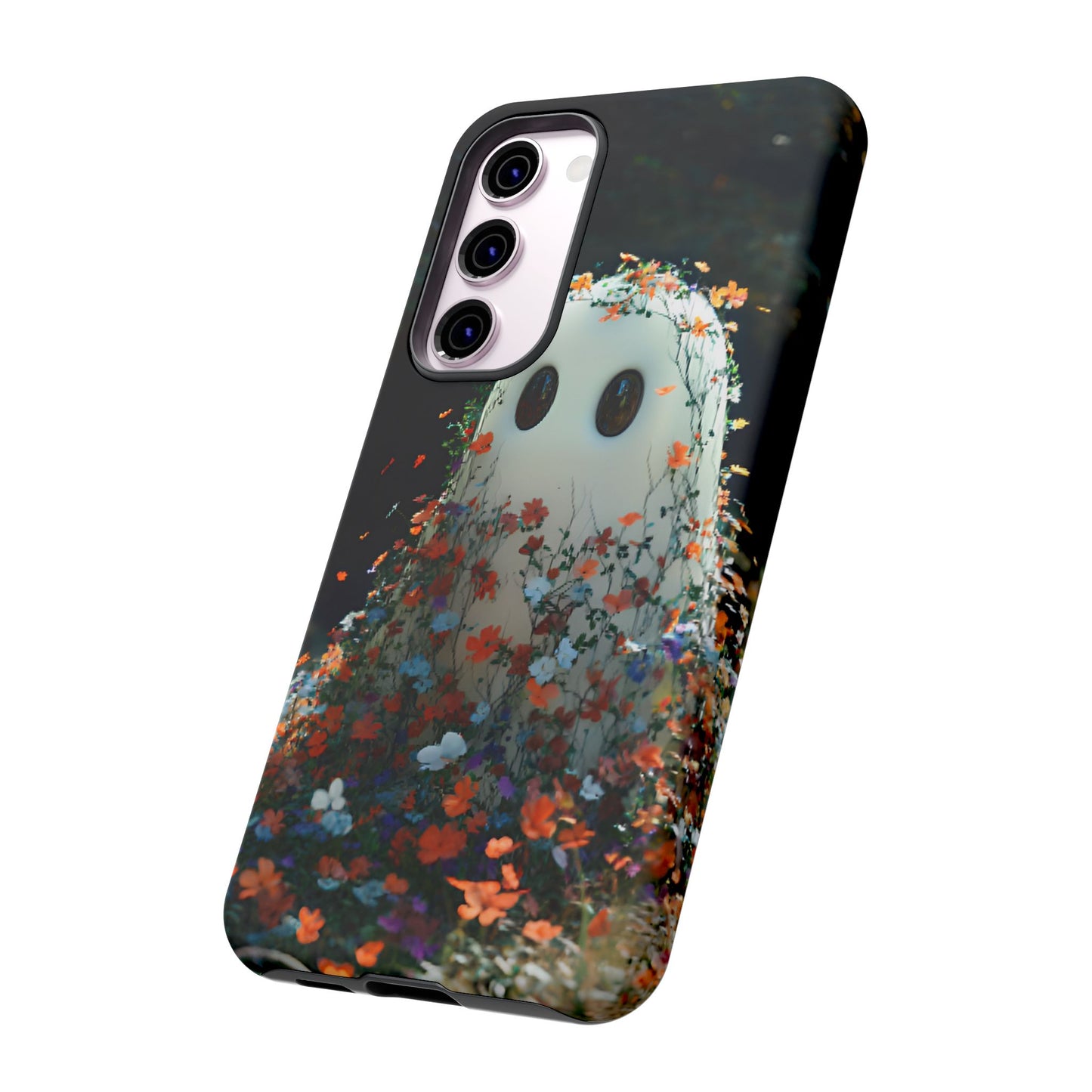 Floral Ghost Phone Case - iPhone 16 15 14 13 12 11, Samsung Galaxy & Google Pixel Phone Covers