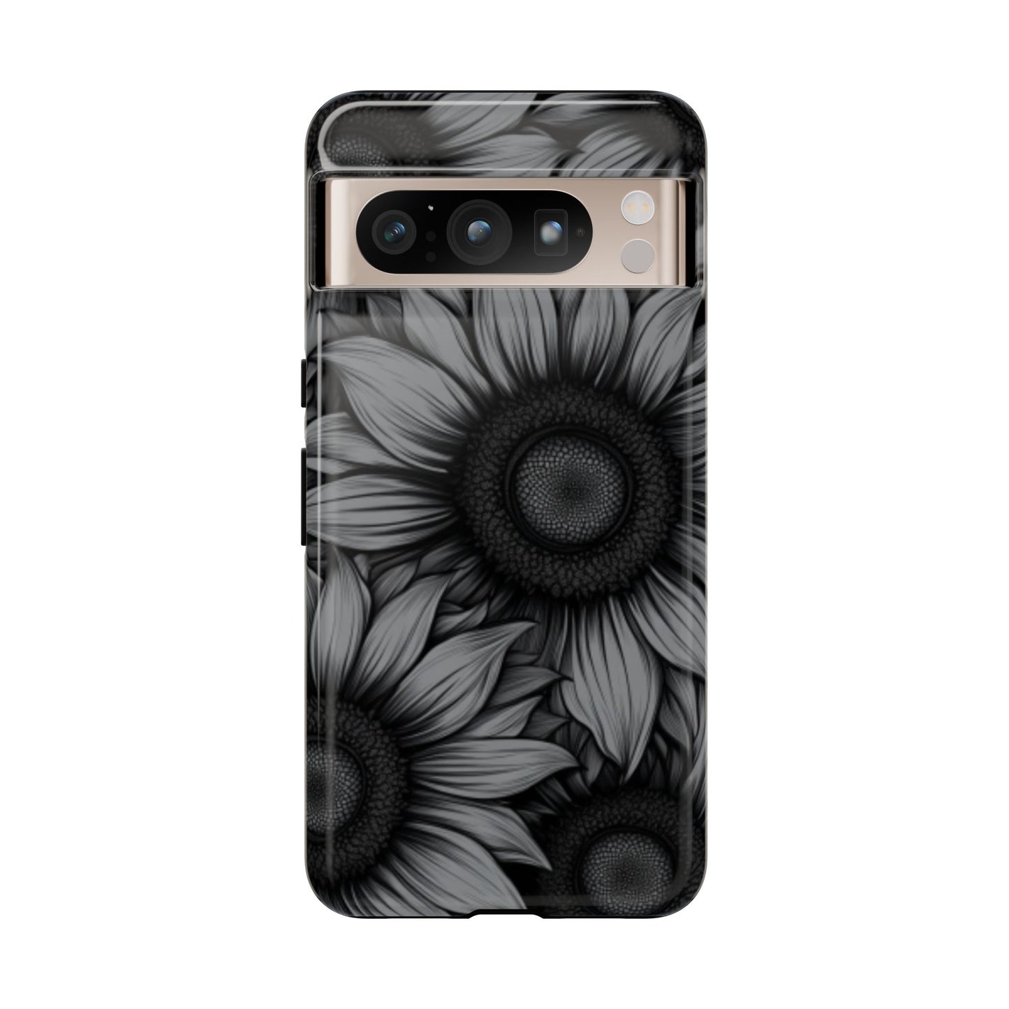 Sunflower Phone Case - Dark Gothic Floral Phone Cases - Phone 16 15 14 13 12 11, Samsung Galaxy & Google Pixel Phone Covers