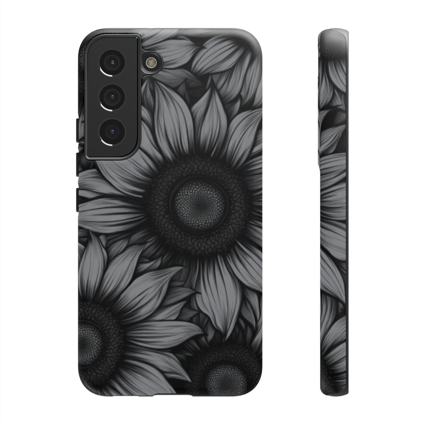 Sunflower Phone Case - Dark Gothic Floral Phone Cases - Phone 16 15 14 13 12 11, Samsung Galaxy & Google Pixel Phone Covers